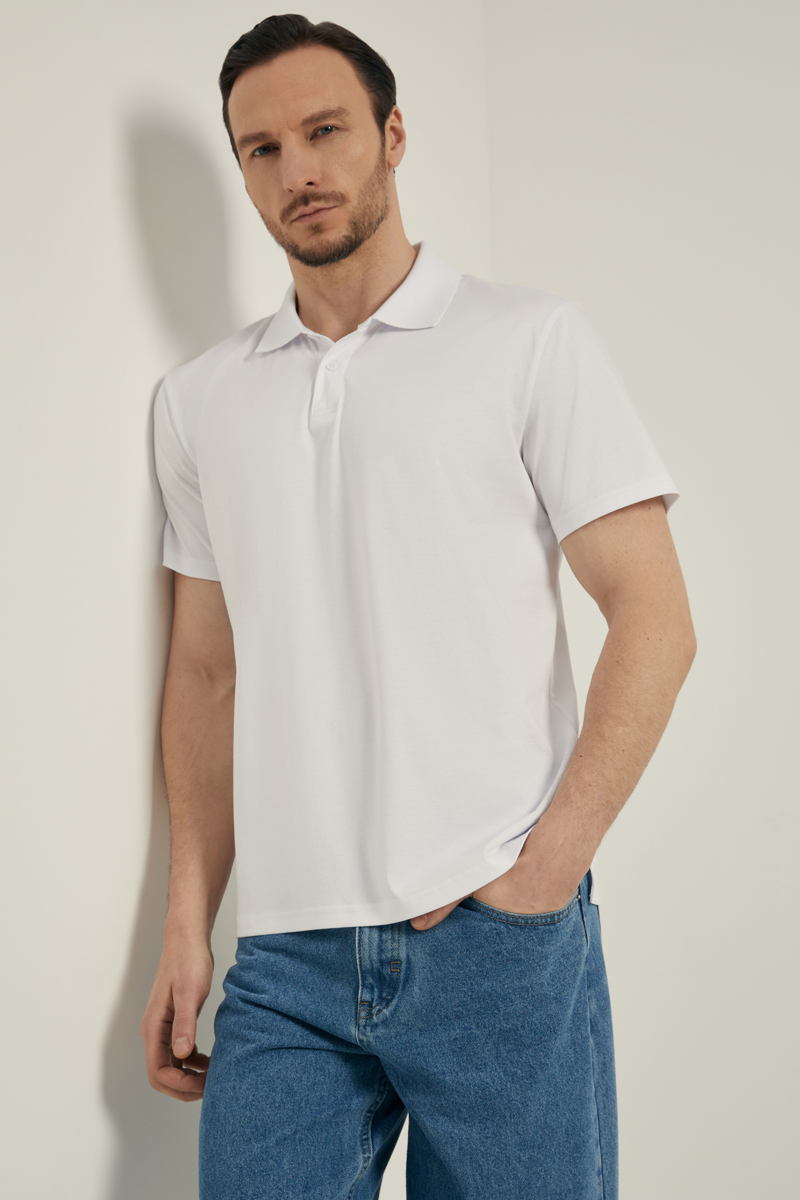 Поло Finn Flare базовое, 201 white, арт. FSF21026