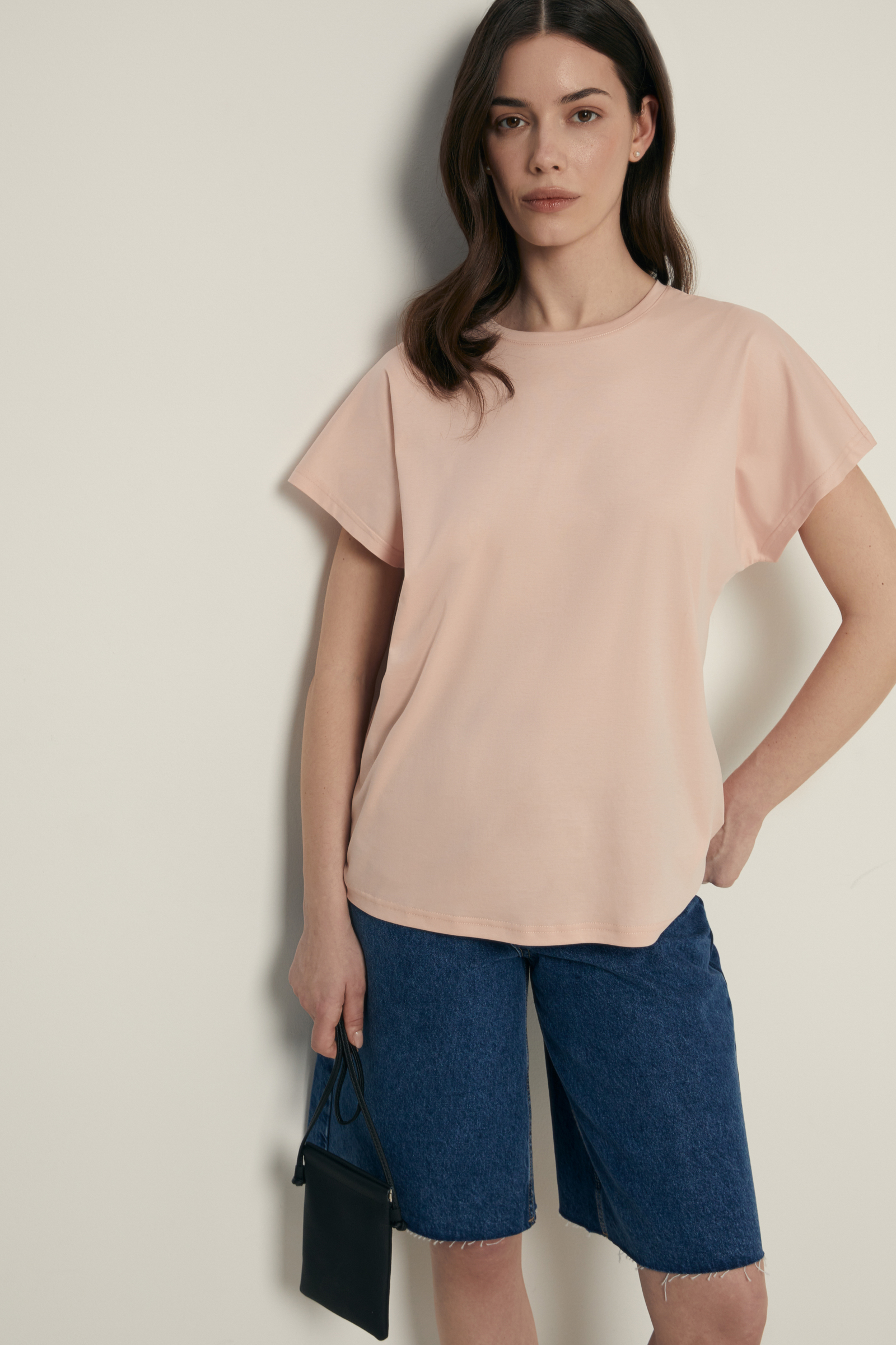 Футболка Finn Flare из мерсеризованного хлопка, розовый, арт. FSF110116