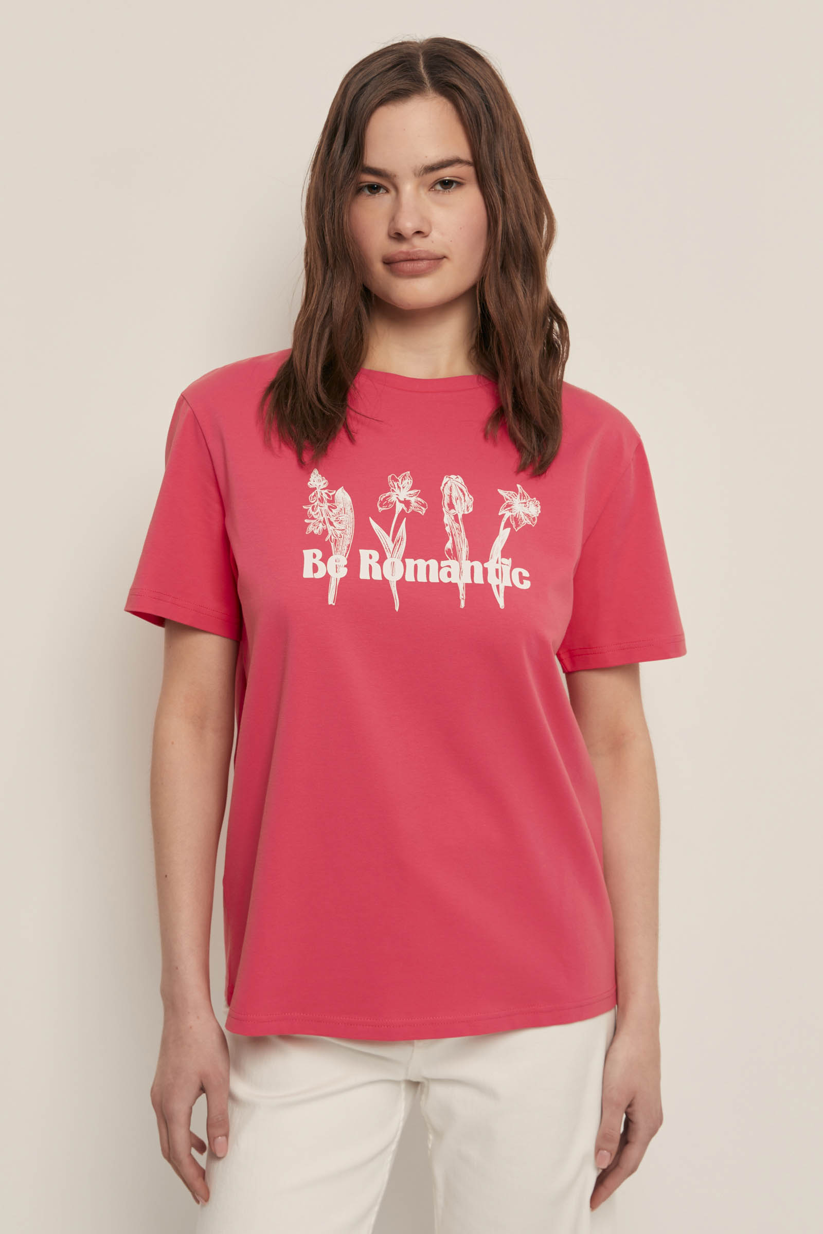 Футболка Finn Flare с принтом, 374 geranium, арт. FSF12015