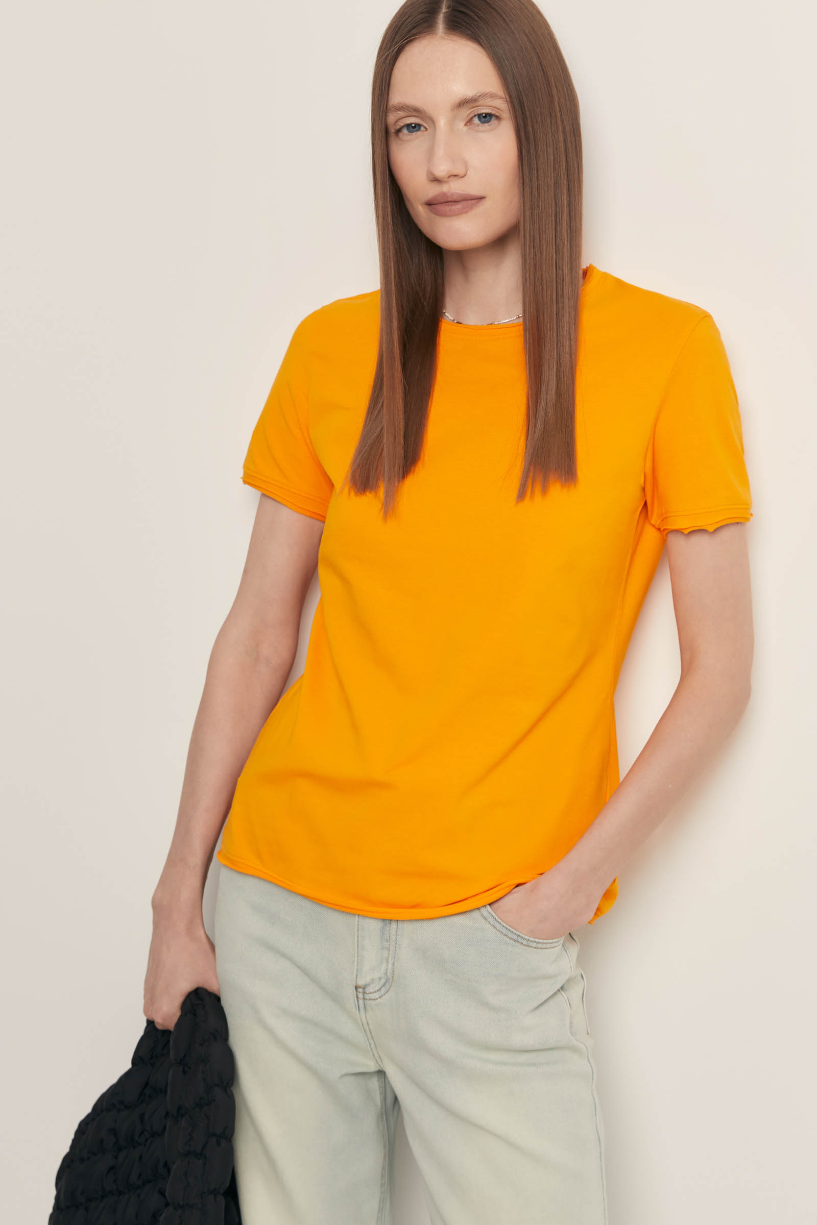 Футболка приталенного силуэта Finn Flare, оранжевый, арт. FSF110119