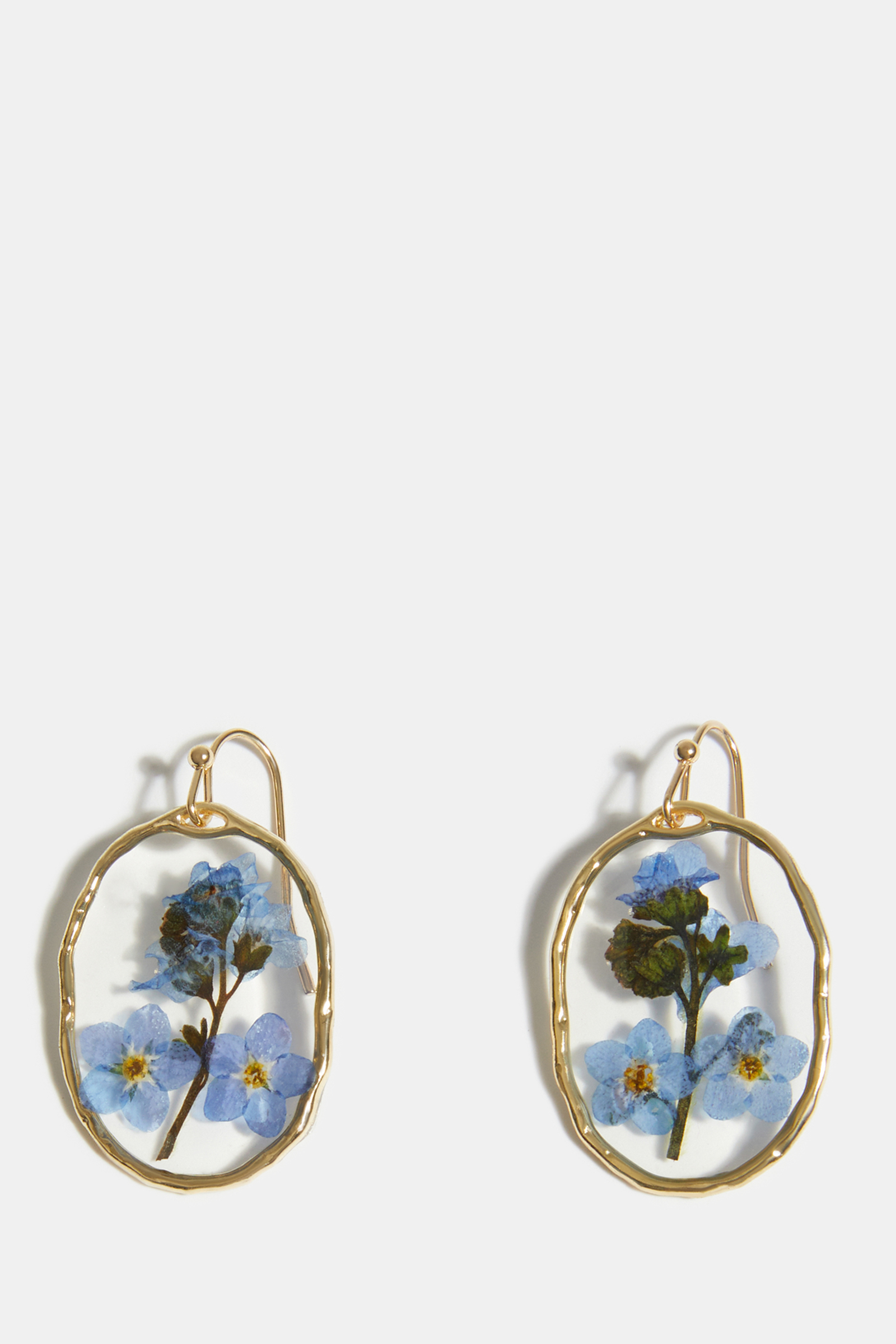 

Серьги из эпоксидной смолы с цветком, 466 mc gold metal, Серьги из эпоксидной смолы с цветком