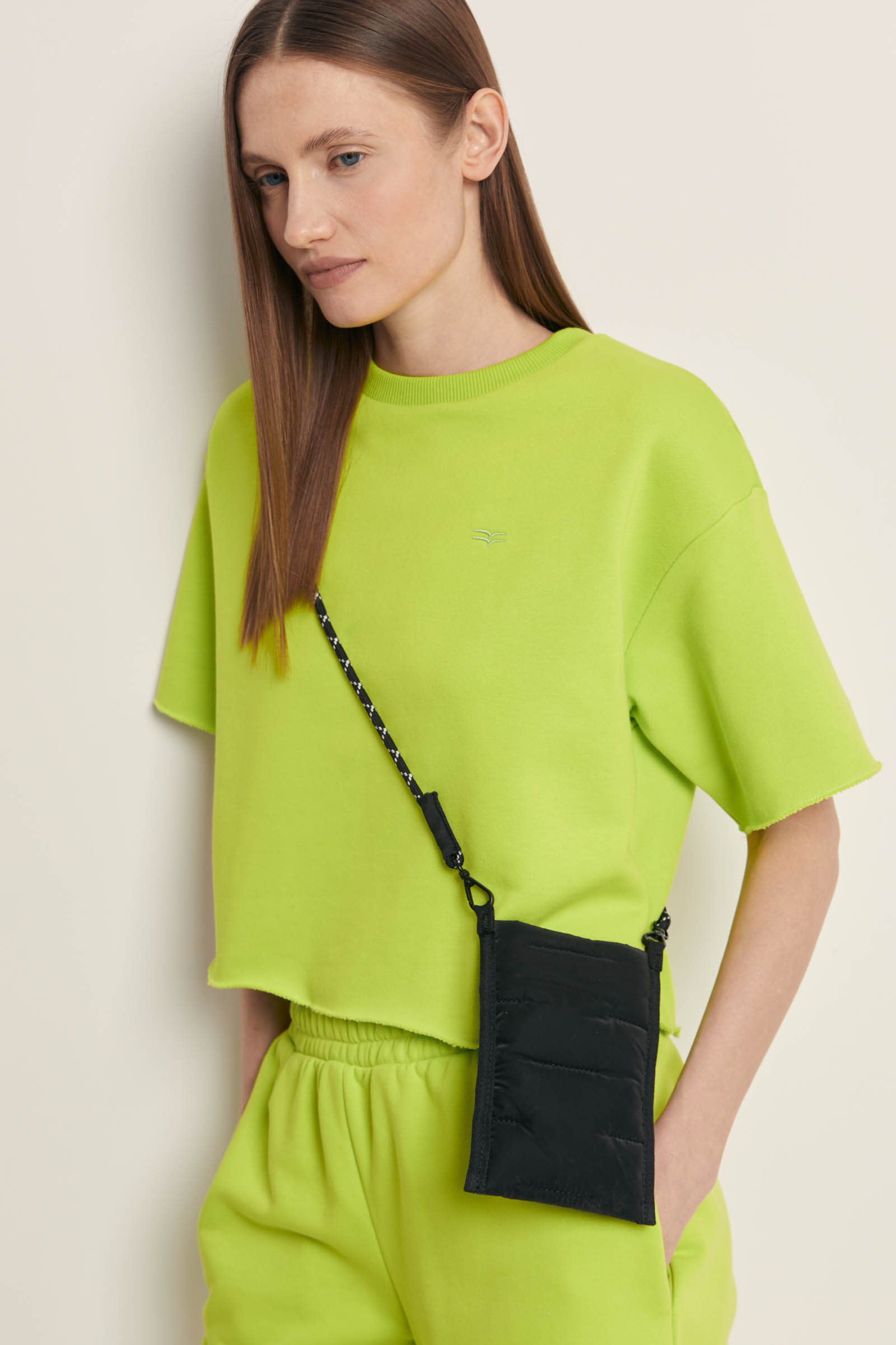 

Укороченная футболка с необработанными краями, 551 lollipop, Укороченная футболка с необработанными краями