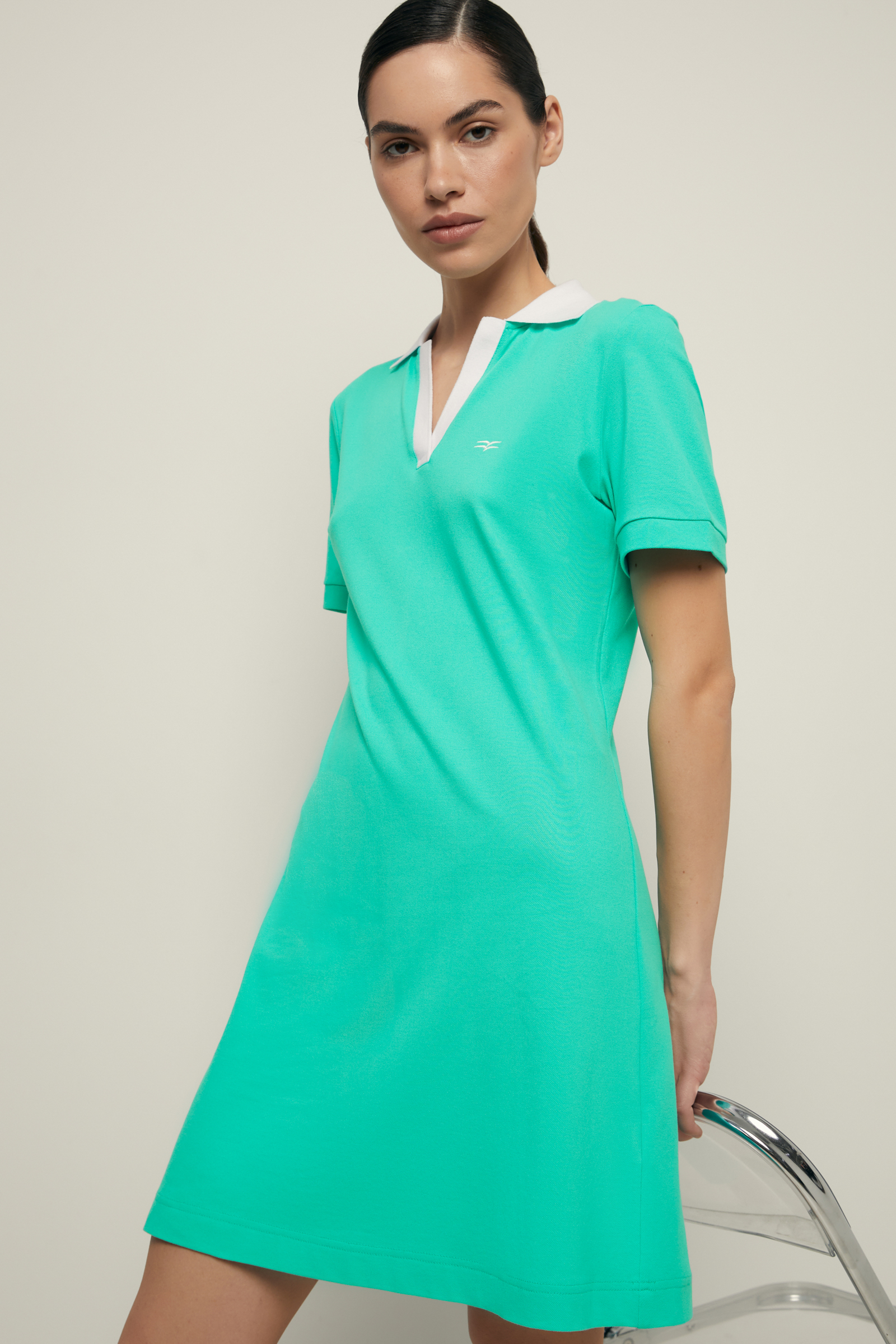 Платье-поло Finn Flare, зеленый, арт. FSF110141