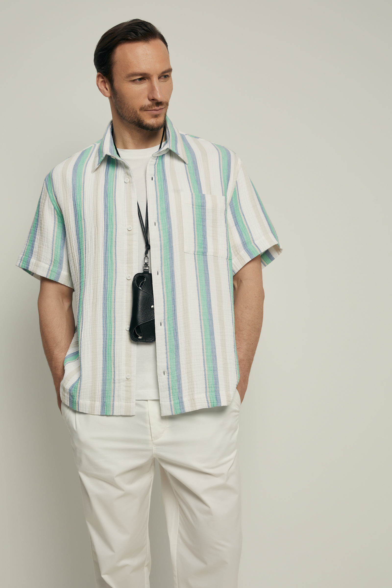 Рубашка Finn Flare с коротким рукавом, разноцветный, арт. FSF21062