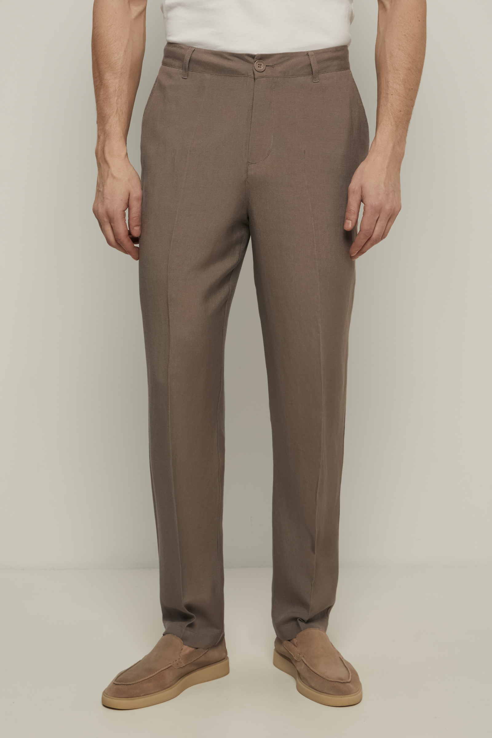 Брюки прямого кроя FINN FLARE, коричневый, арт. FSF21002