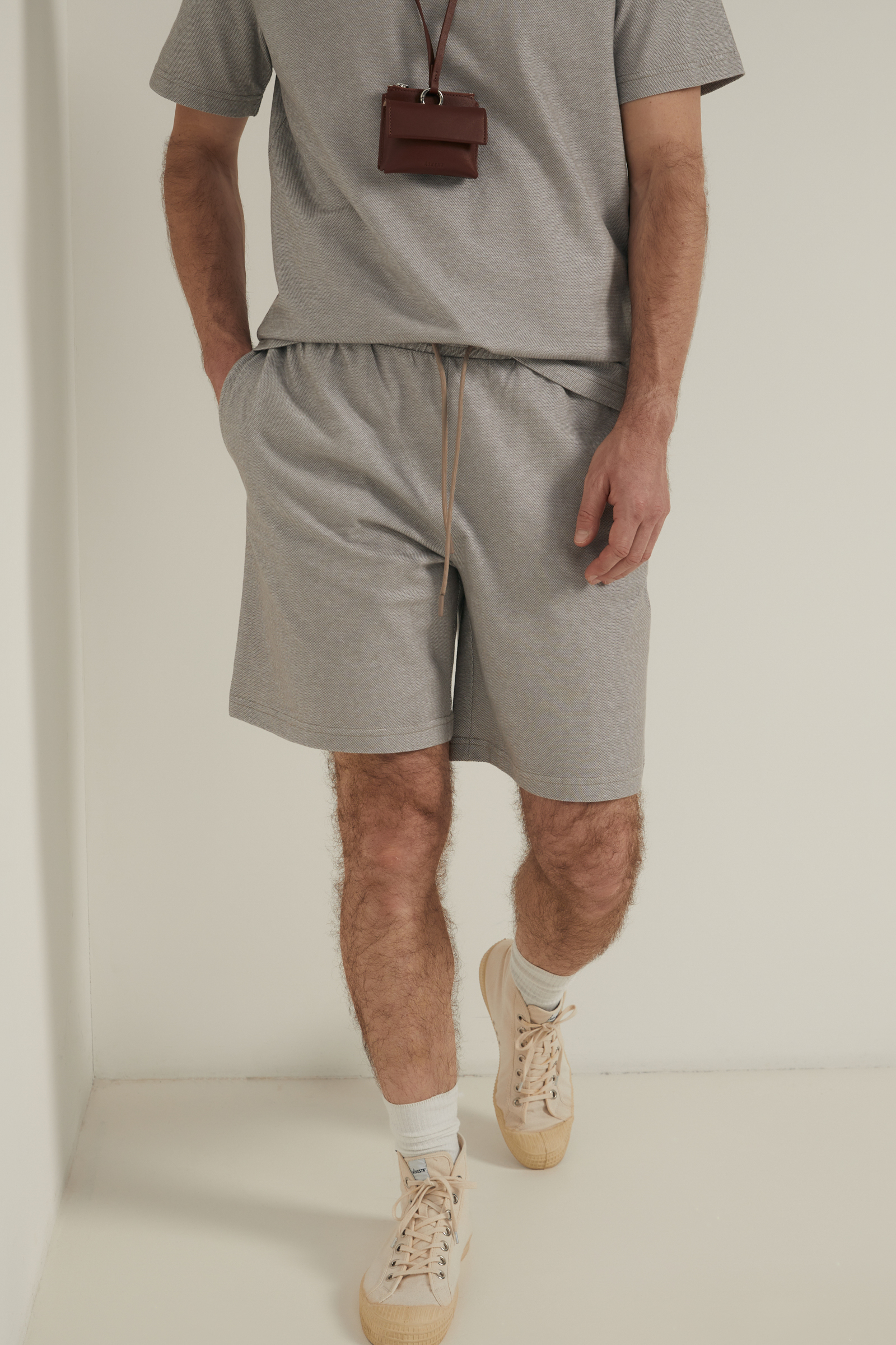 Шорты Finn Flare из трикотажа пике, серый, арт. FSF21095