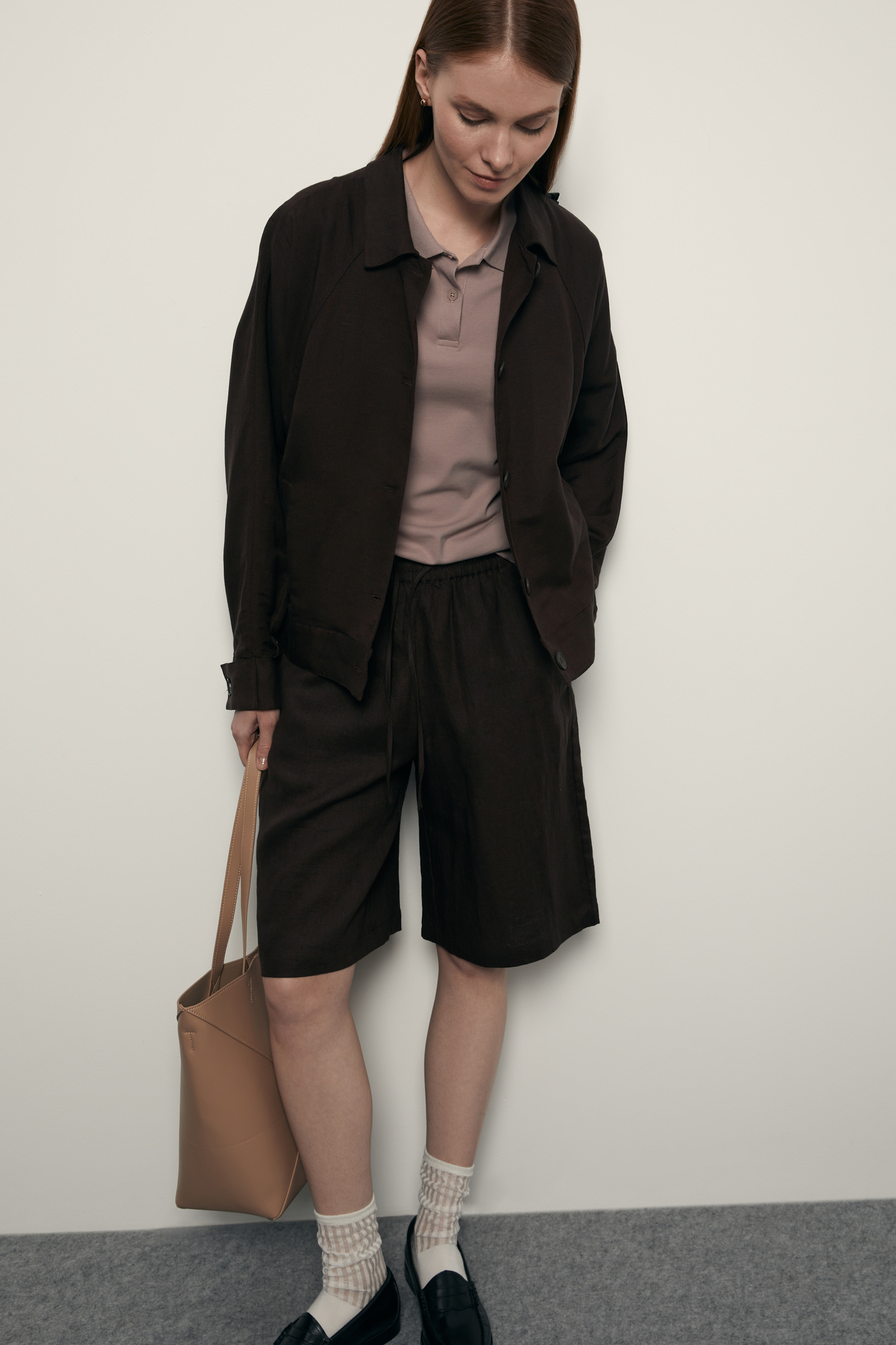 Жакет Finn Flare с добавлением льна, 647 black coffee, арт. FSF110130