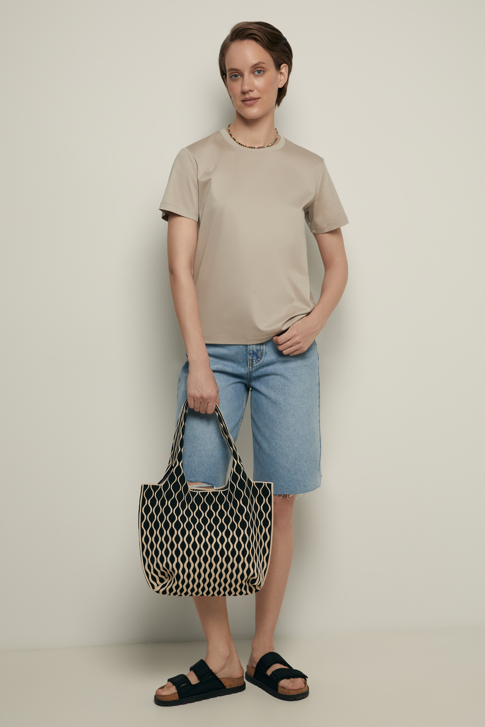 Футболка из мерсеризованного хлопка