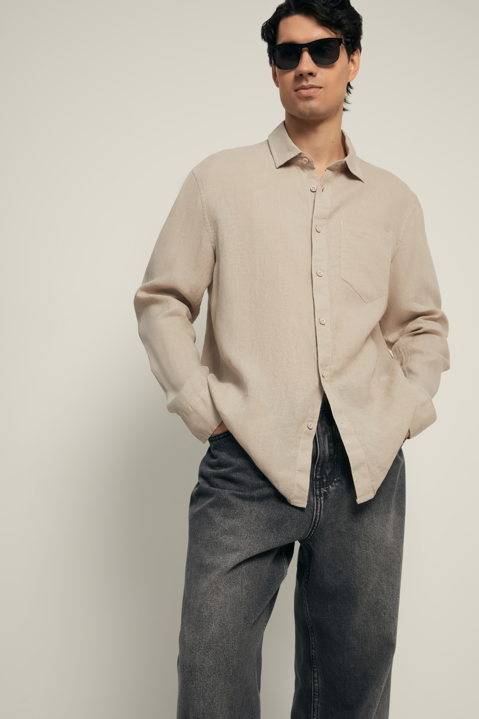 Льняная рубашка FINN FLARE, 713 grain, арт. FSF21055