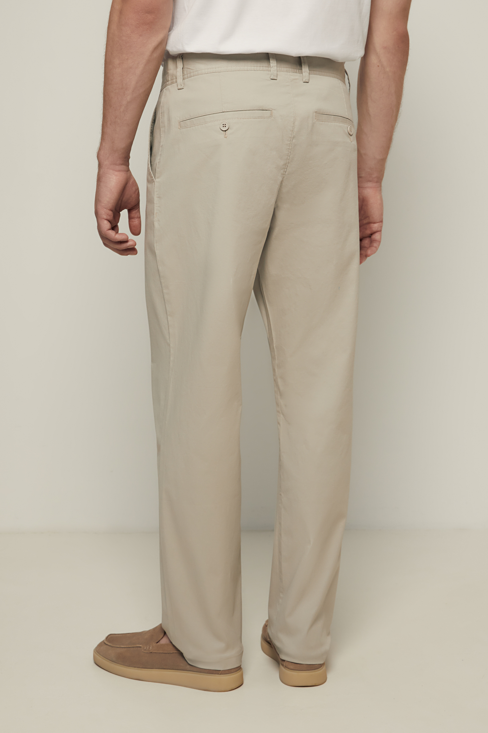 

Брюки из хлопка прямого кроя, 713 grain, Брюки из хлопка прямого кроя