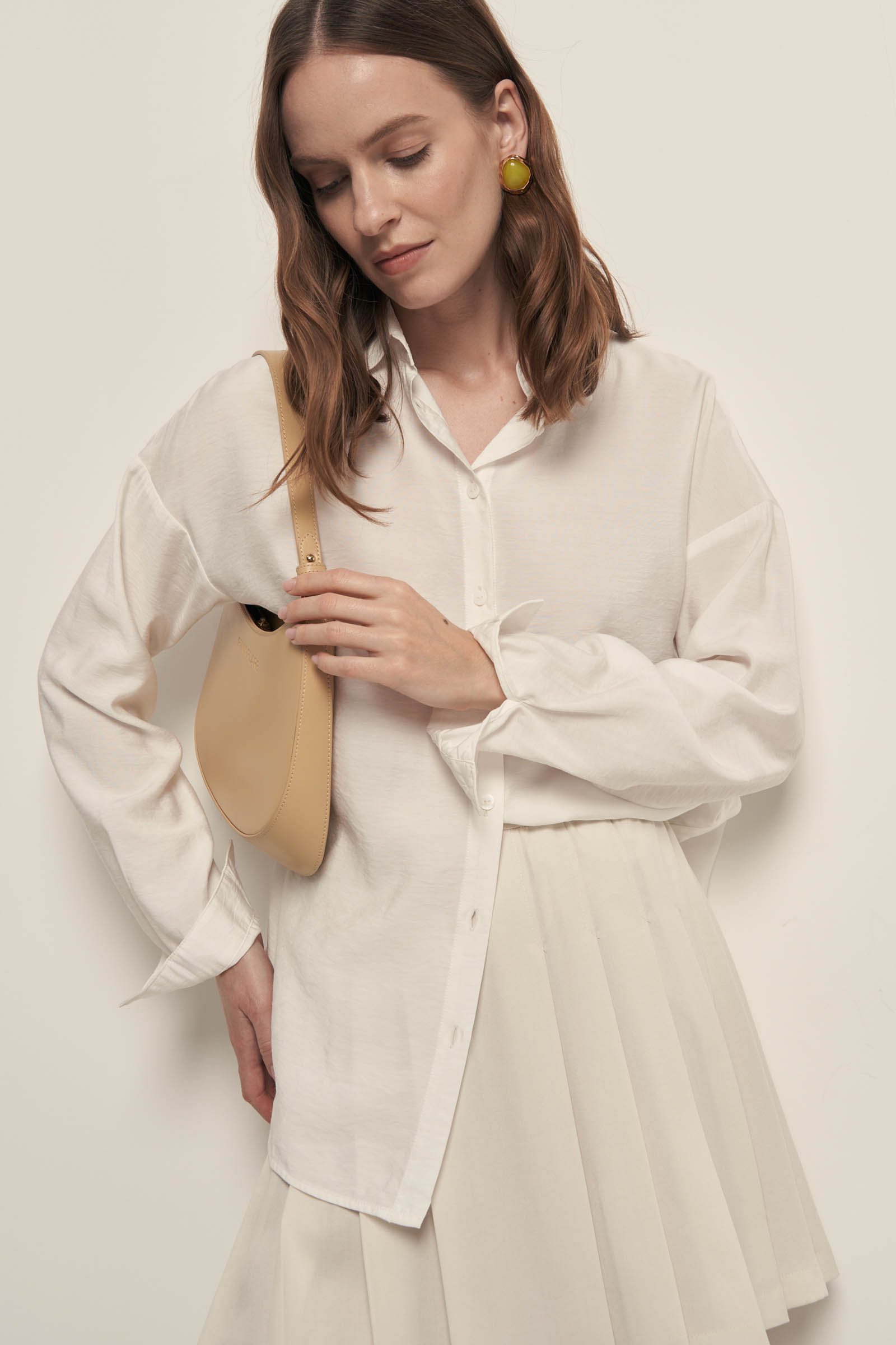 Блузка FINN FLARE свободного кроя, бежевый, арт. FSF110163