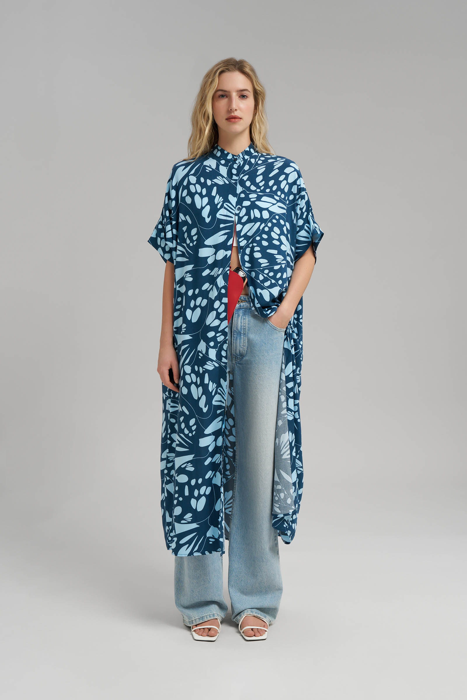 Платье Finn Flare FSG110186, голубой, арт. FSG110186