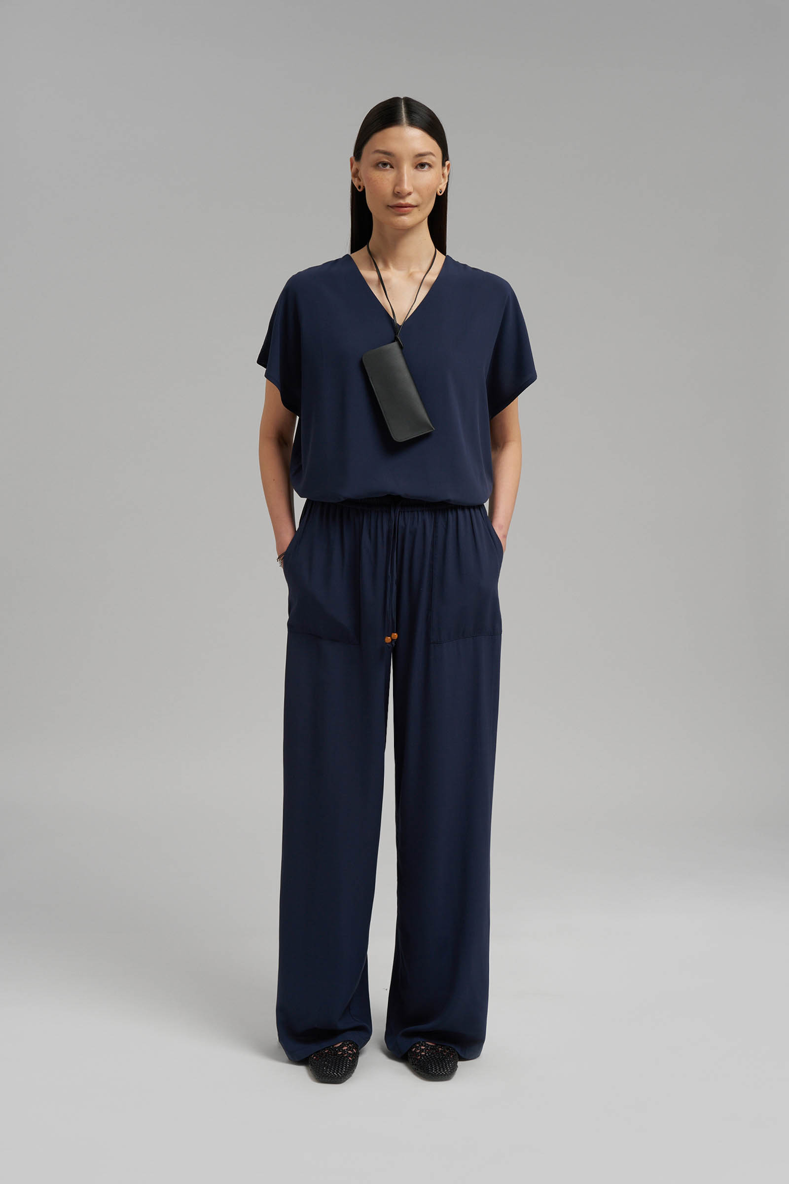 Брюки женские FINN FLARE, синий, арт. FSG11008