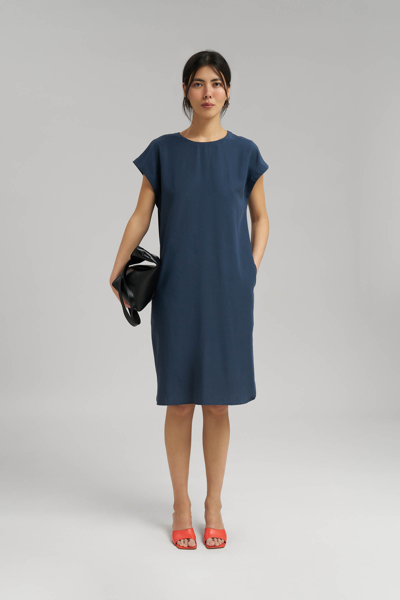 Трикотажное платье Finn Flare, синий, арт. FSG110191