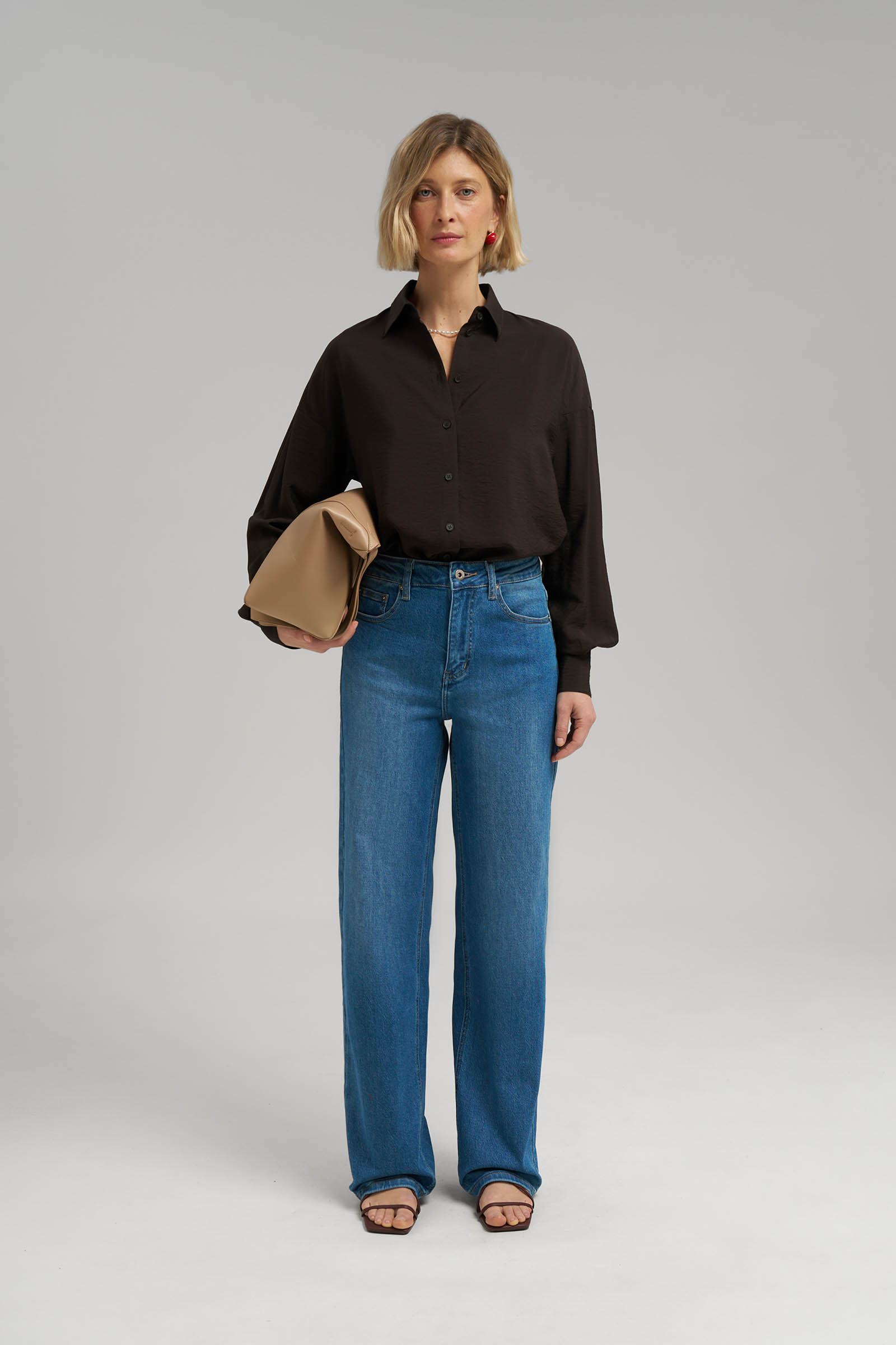 Джинсы женские Finn Flare, синий, арт. FSG15009