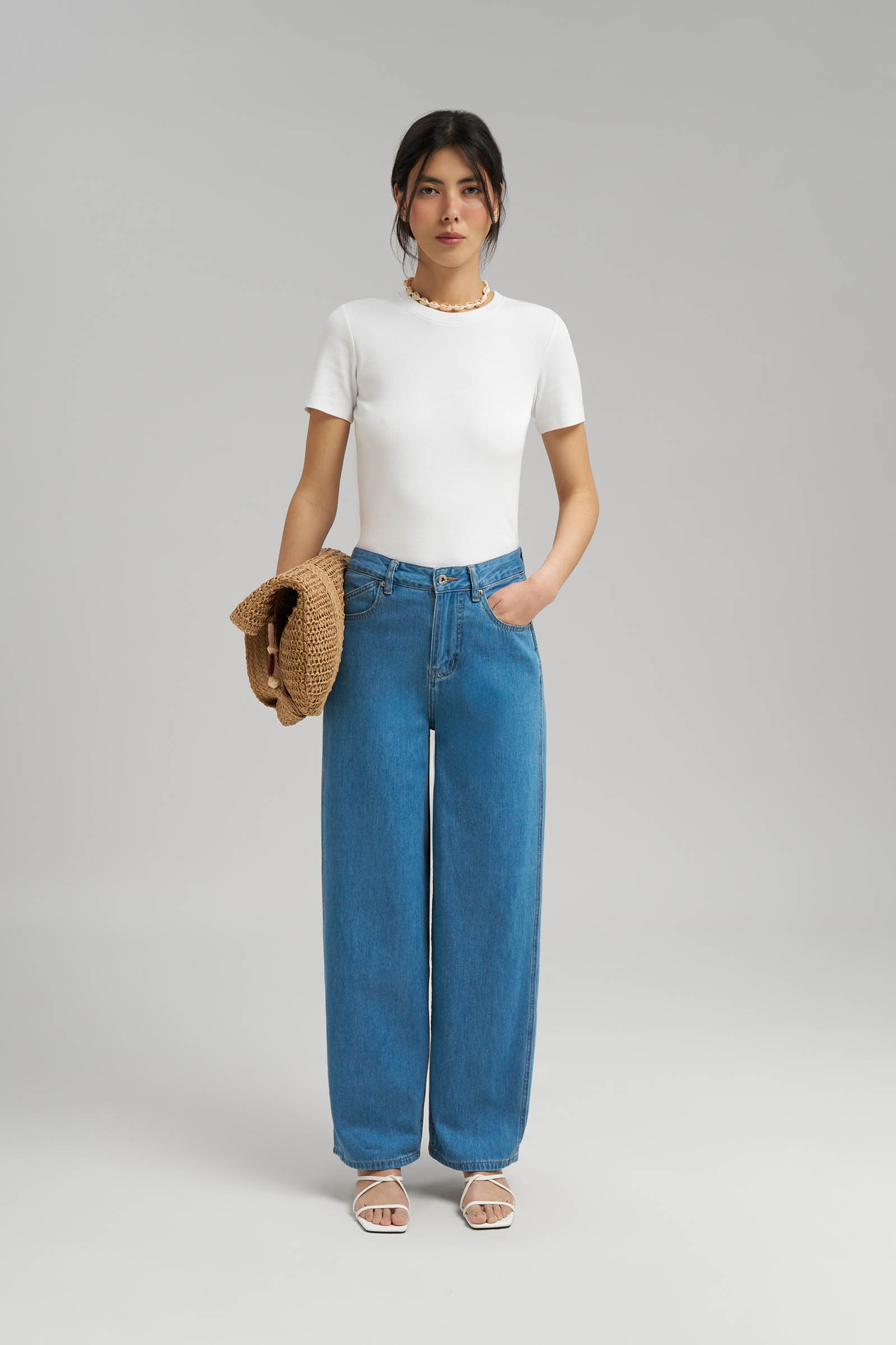 Джинсы женские Finn Flare, голубой, арт. FSG15006