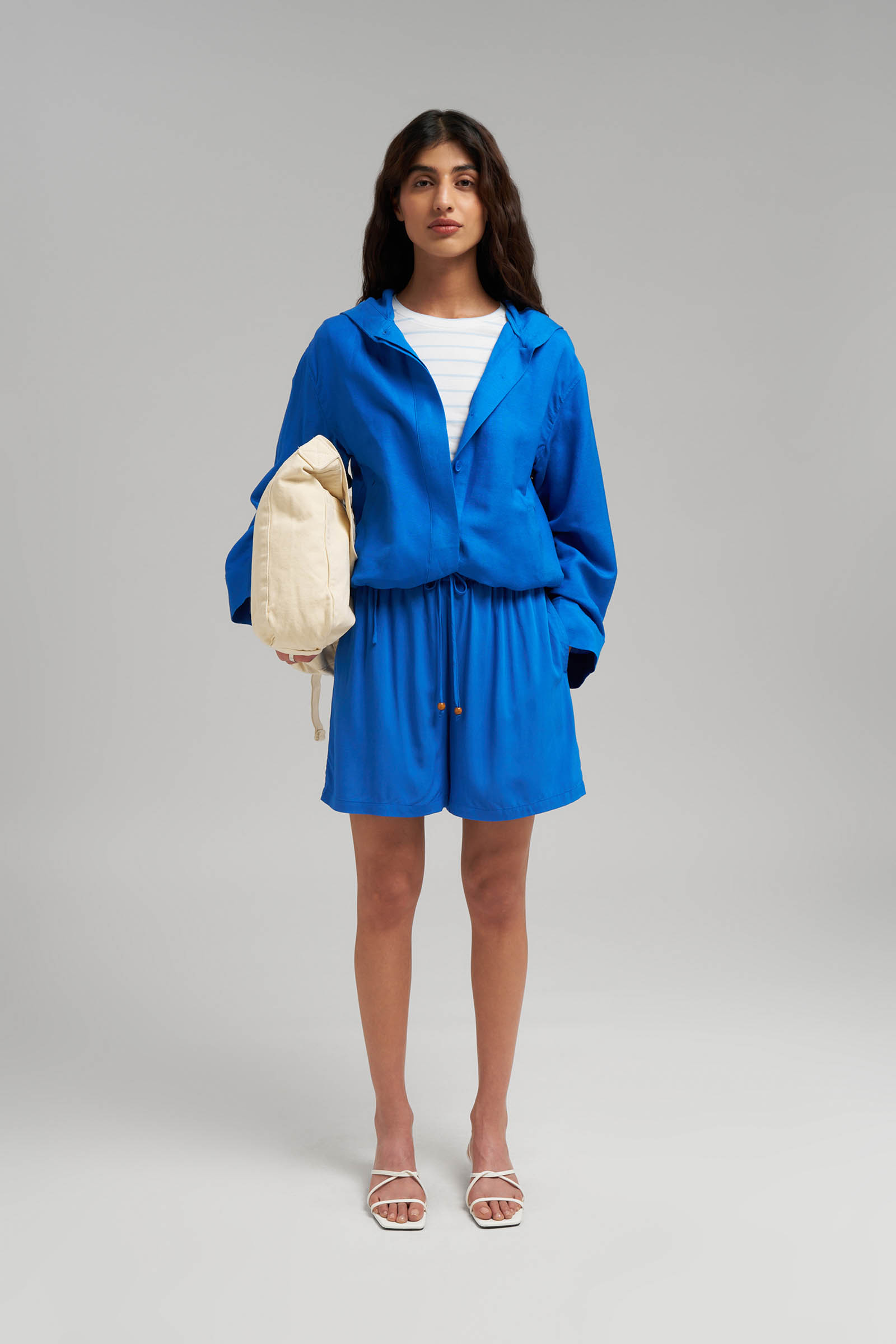 Шорты женские Finn Flare свободные, синий, арт. FSG110148