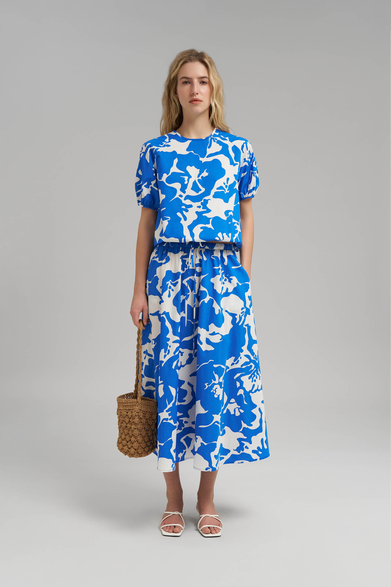 Юбка Finn Flare с цветочным принтом, разноцветный, арт. FSG110216