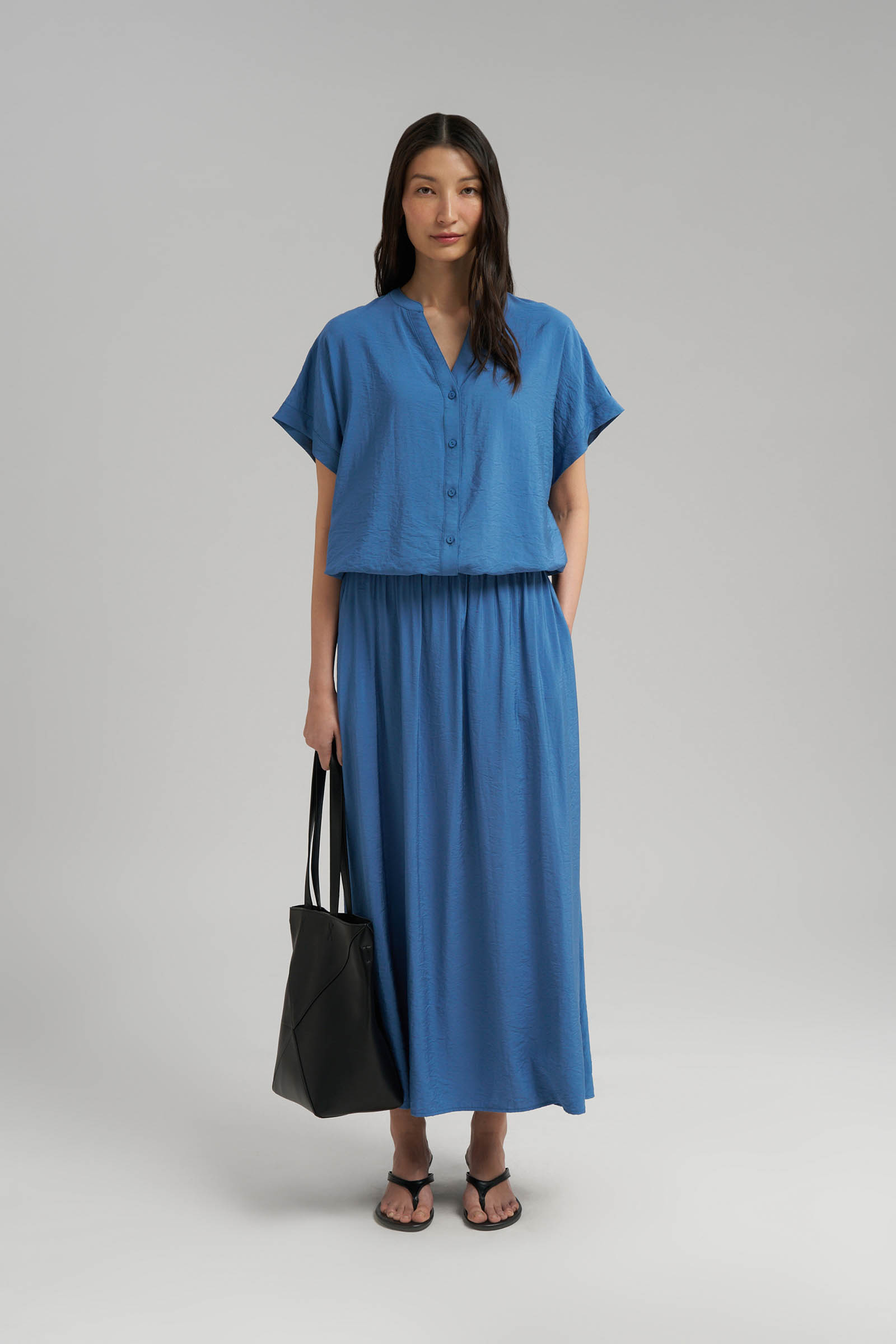 Блузка женская Finn Flare, синий, арт. FSG110202