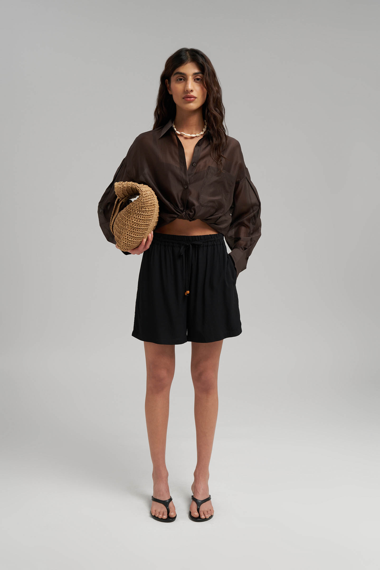 Шорты Finn Flare свободные, черный, арт. FSG110148