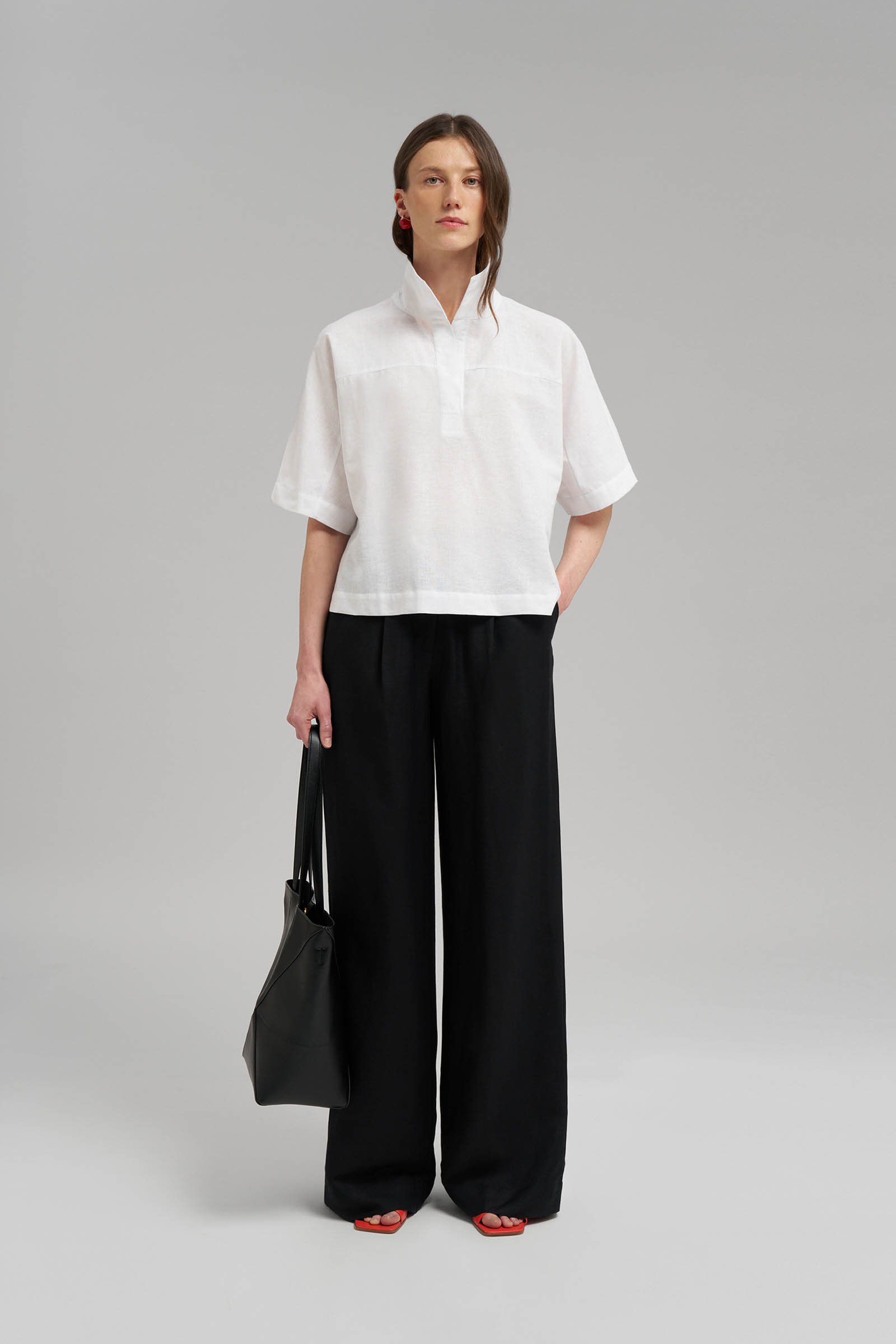 Блузка женская Finn Flare, белый, арт. FSG110156