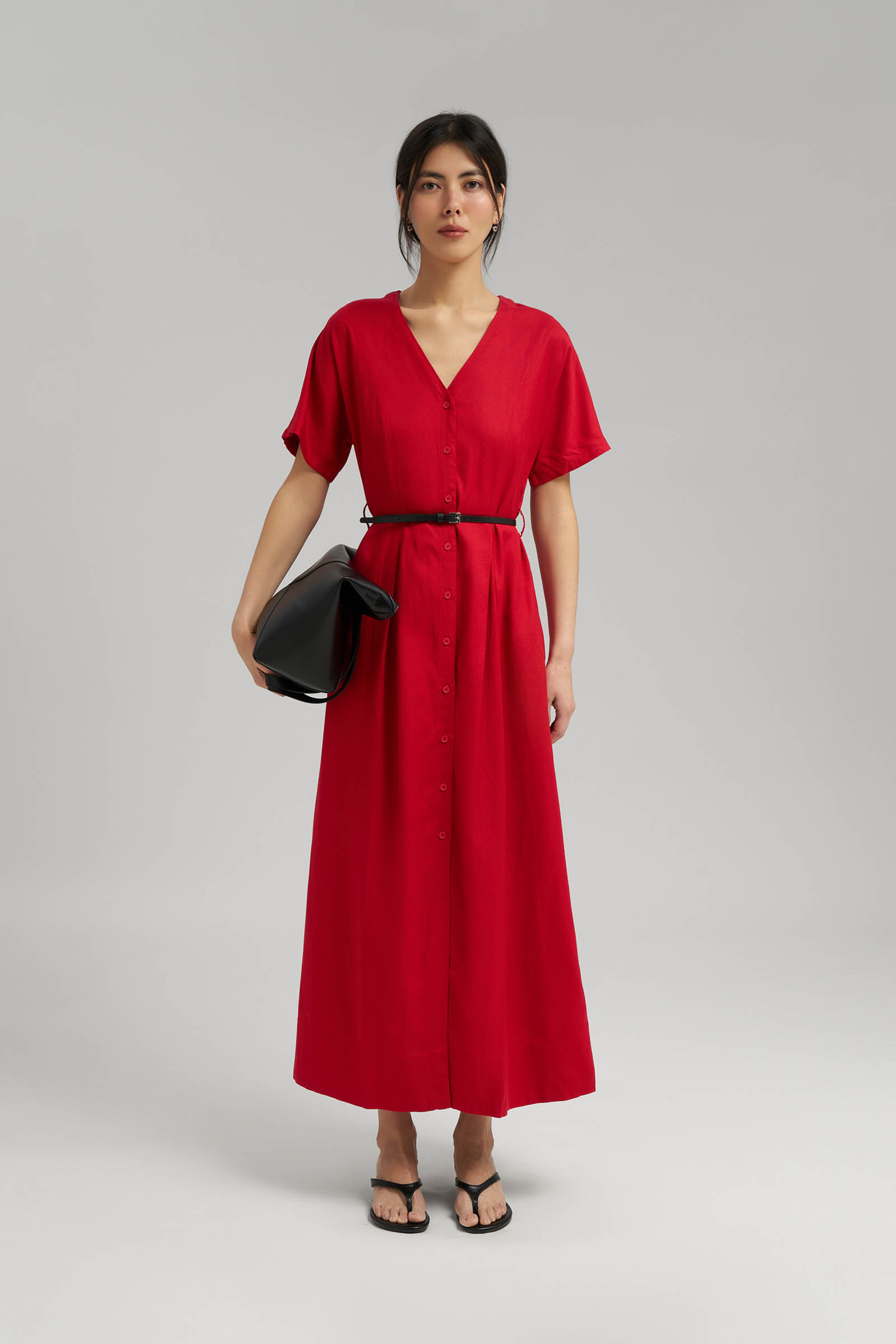 Платье миди Finn Flare, красный, арт. FSG110145