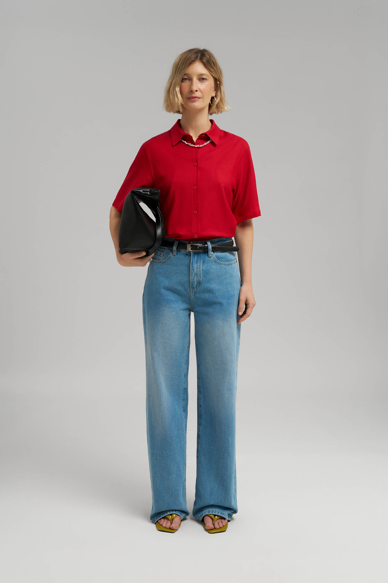 Блузка женская Finn Flare, красный, арт. FSG11066