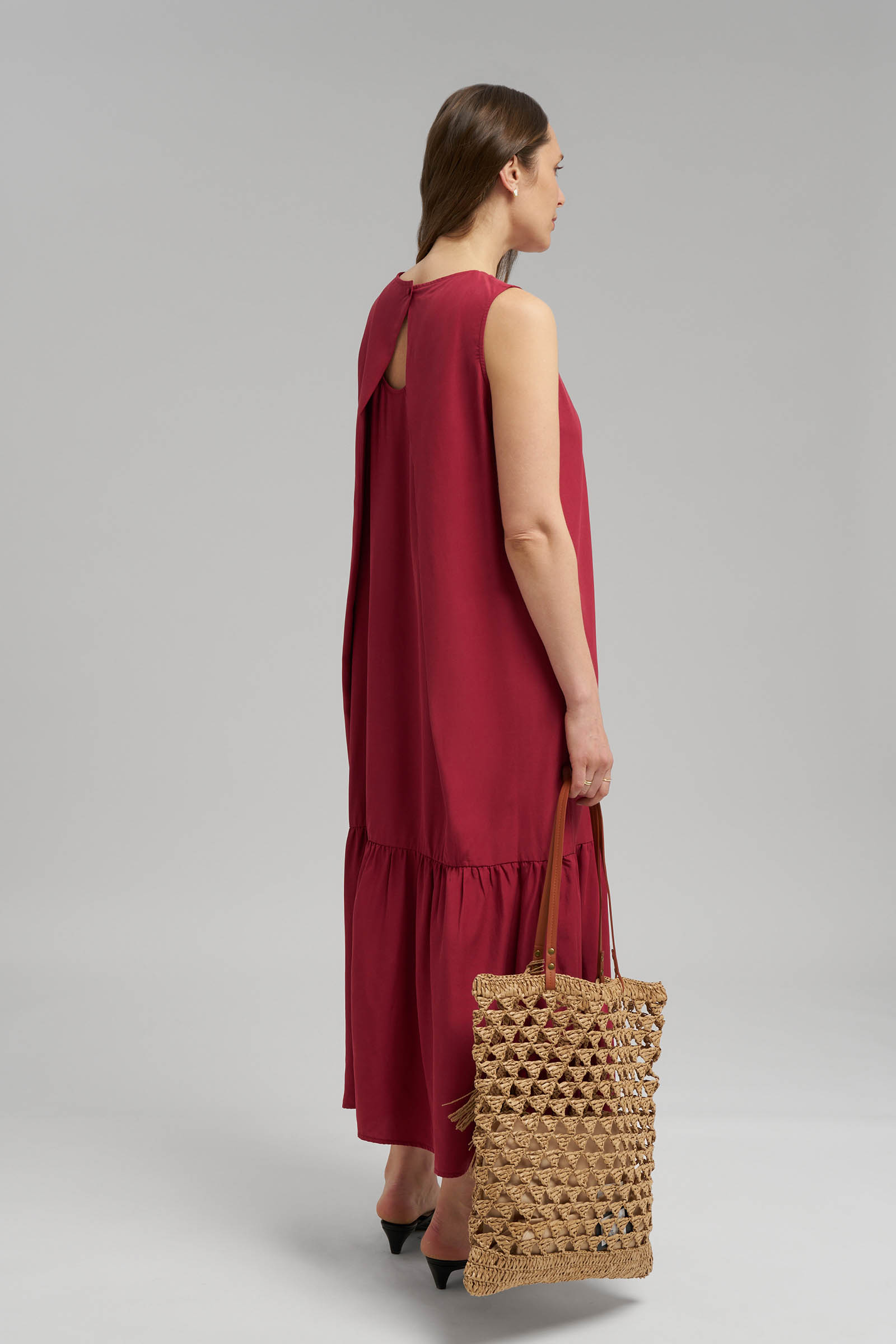 Сарафан Finn Flare А-силуэта, бордовый, арт. FSG110192