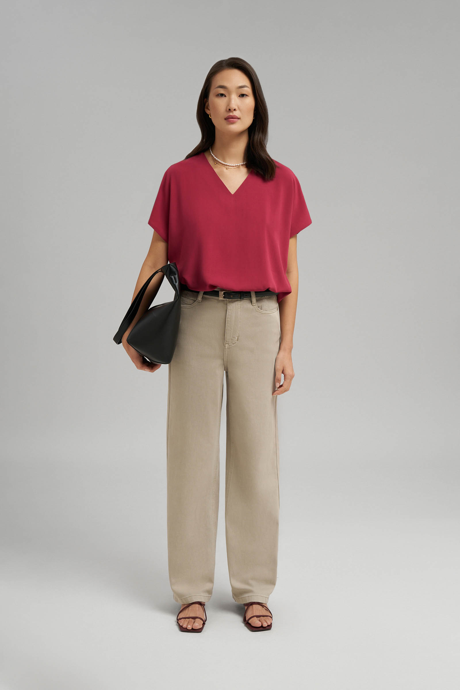 Блузка Finn Flare, красный, арт. FSG110203