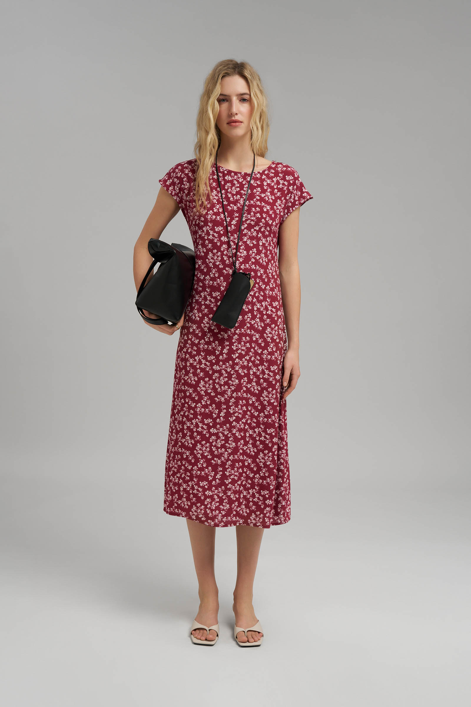 Платье женское Finn Flare, бордовый, арт. FSG12001