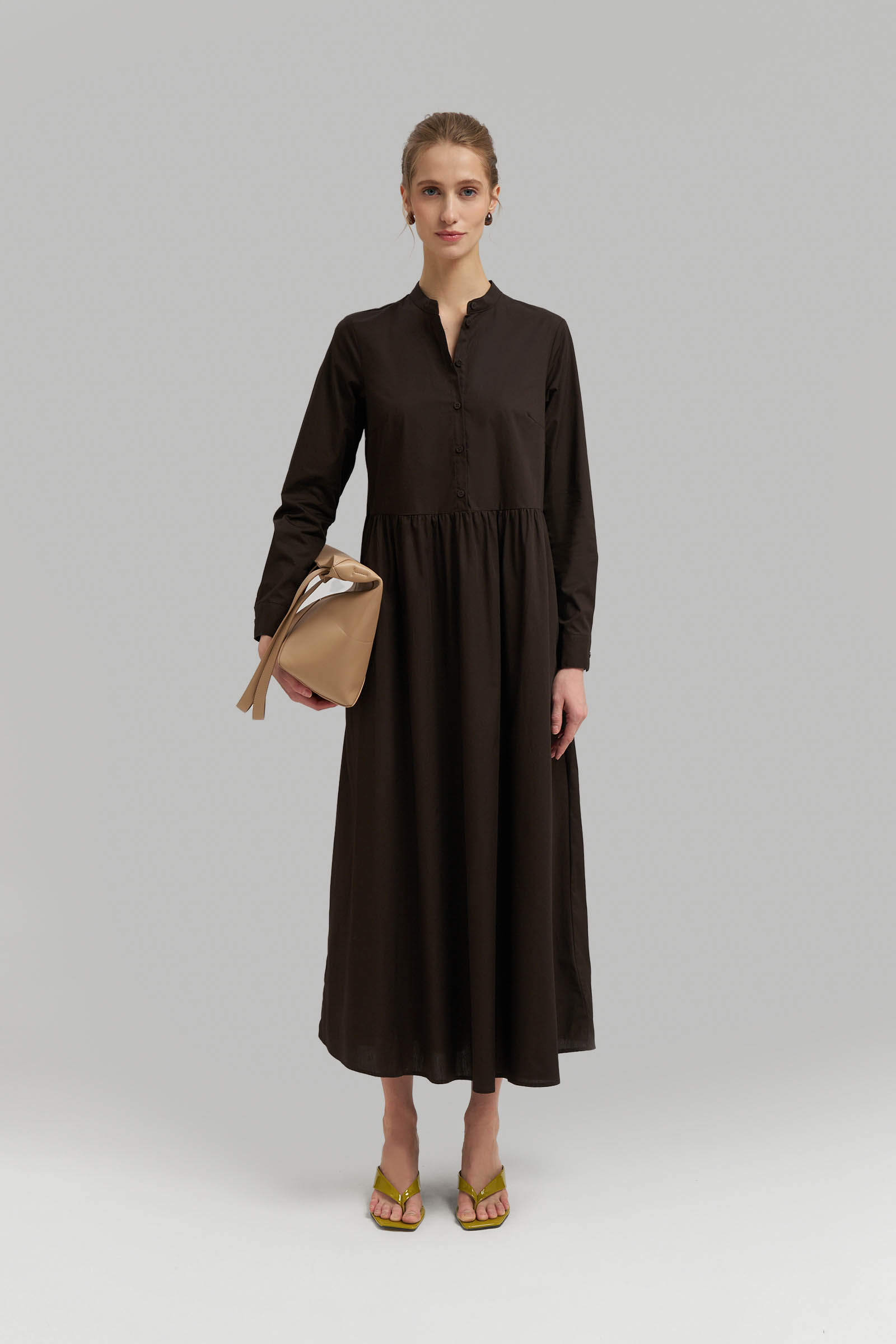 Платье женское Finn Flare, коричневый, арт. FSG110187