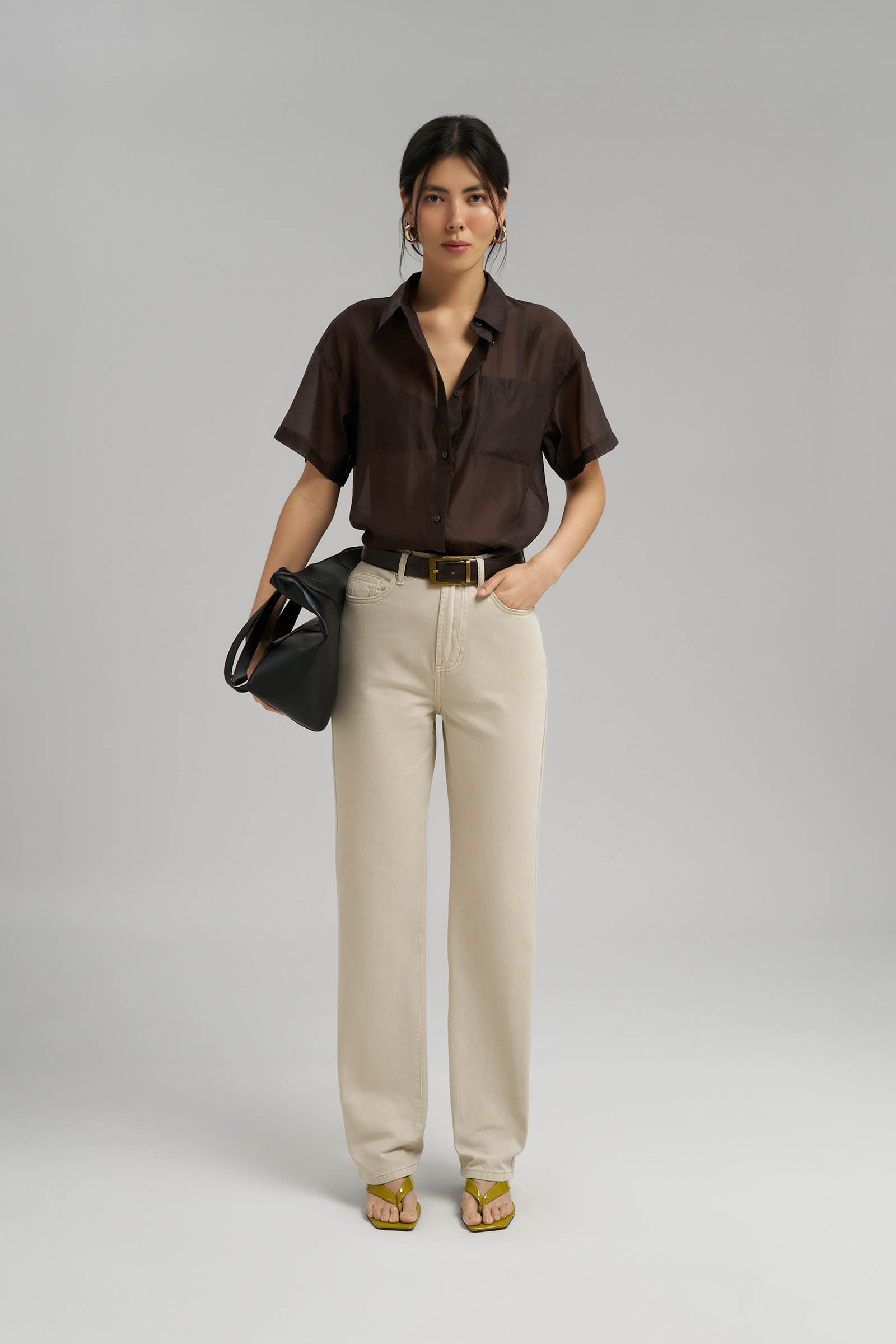 Блузка Finn Flare, коричневый, арт. FSG110201