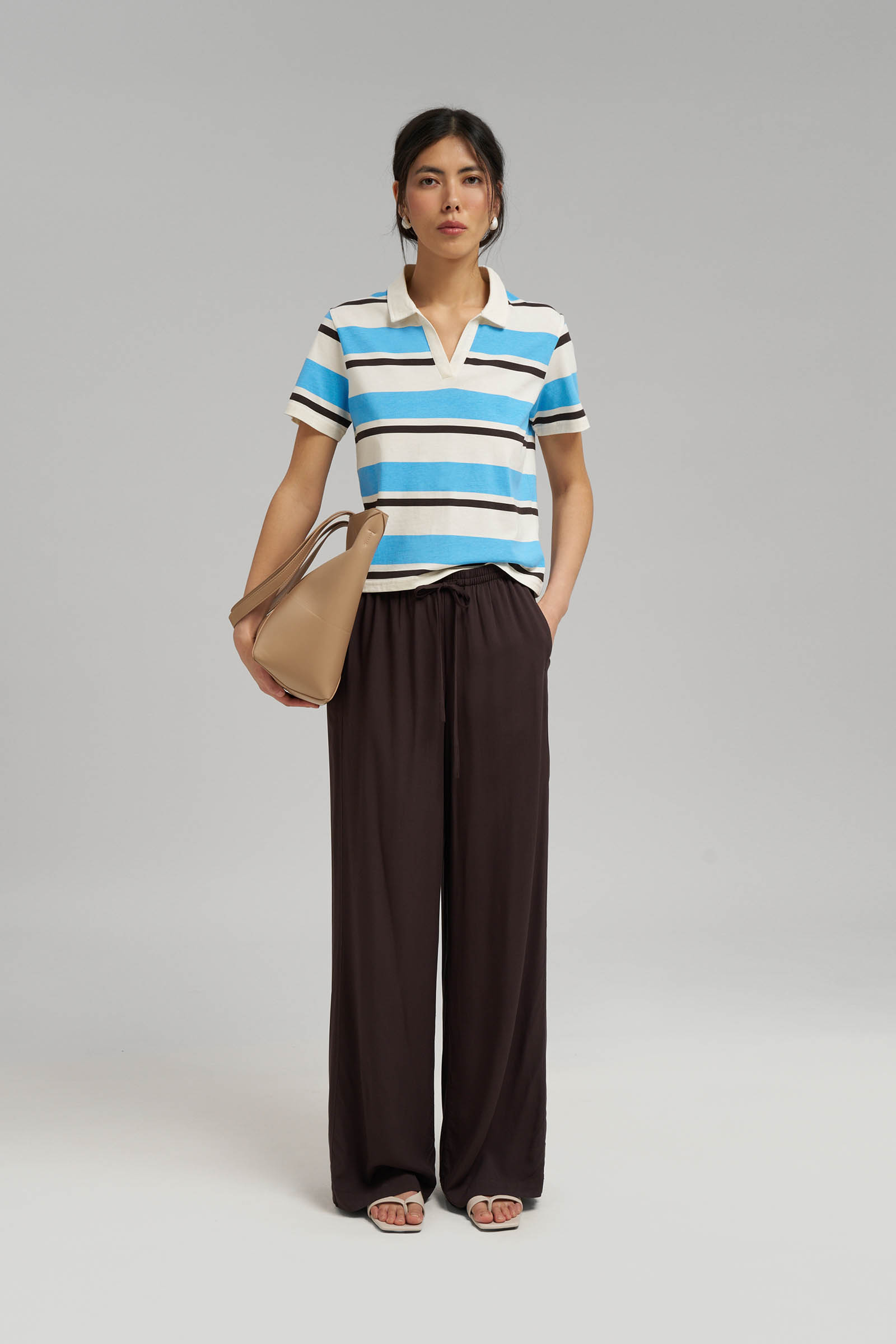 Брюки-палаццо Finn Flare, коричневый, арт. FSG11020