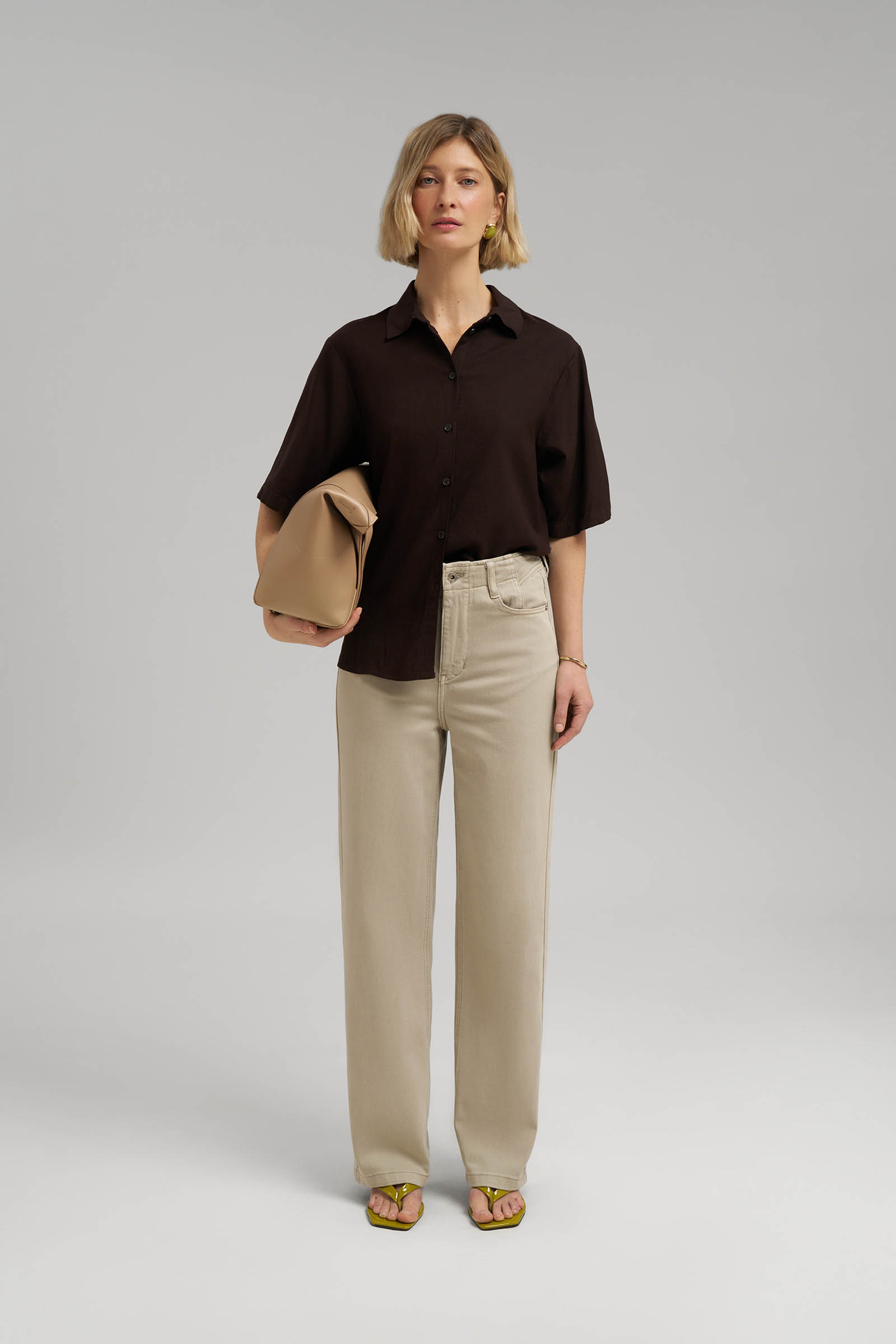 Блузка Finn Flare, коричневый, арт. FSG11066