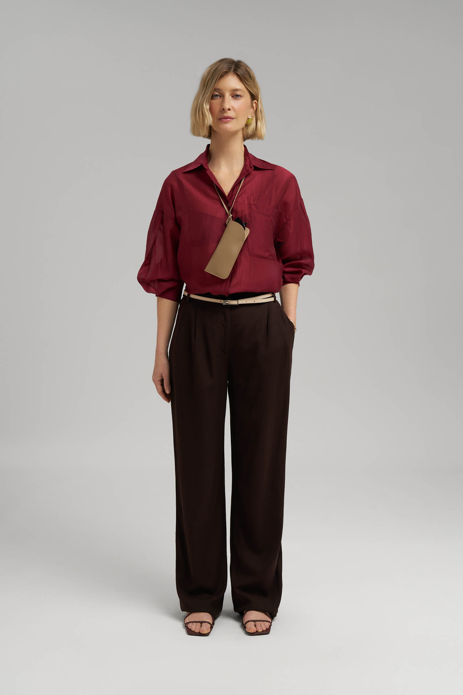 Брюки женские Finn Flare, коричневый, арт. FSG11067