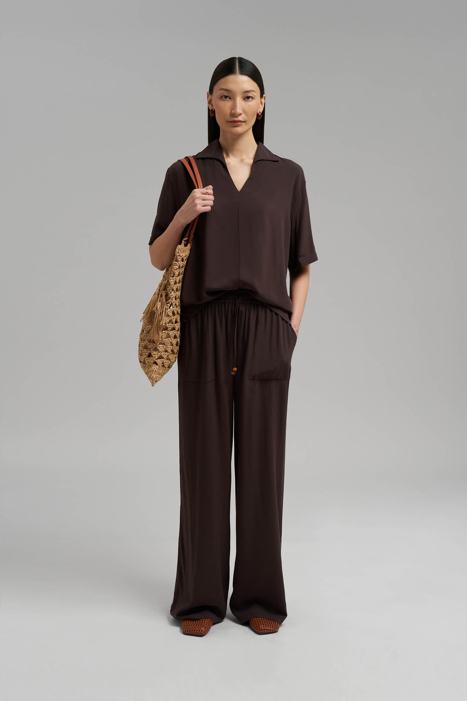 Блузка Finn Flare, коричневый, арт. FSG11069