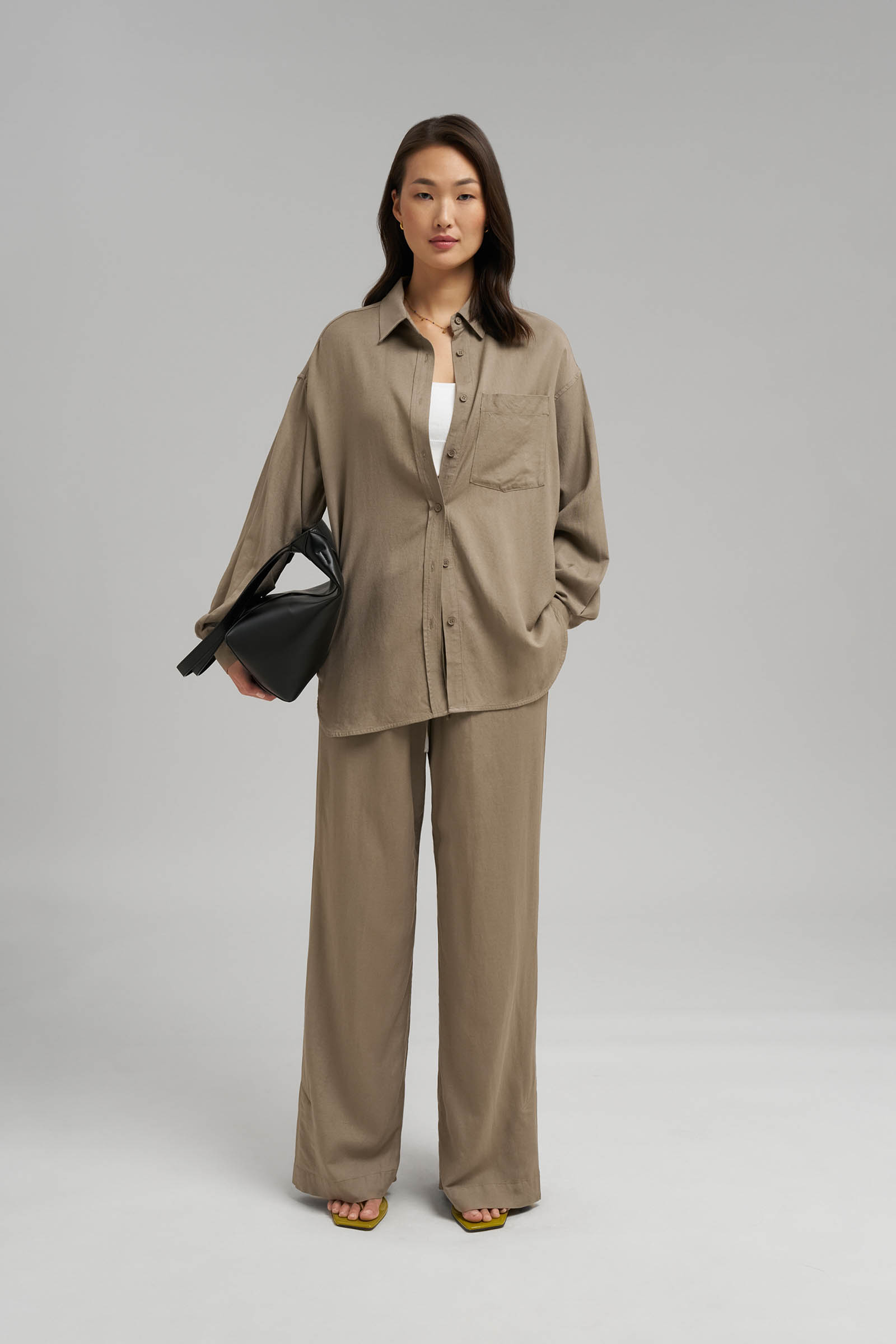 Рубашка Finn Flare объемного кроя, бежевый, арт. FSG11047