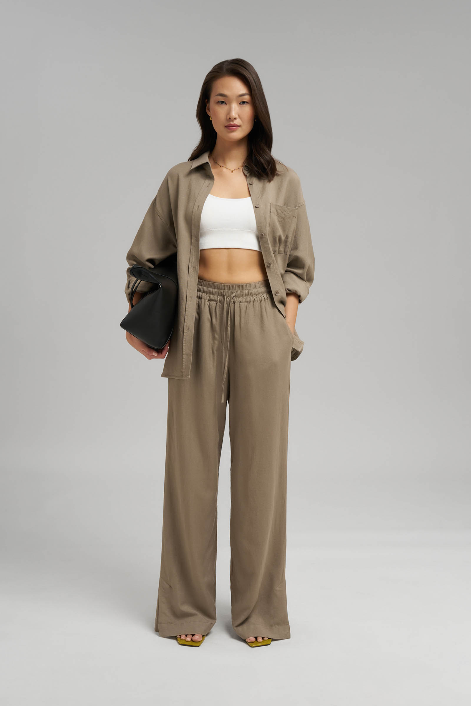 Свободные брюки Finn Flare, бежевый, арт. FSG11048