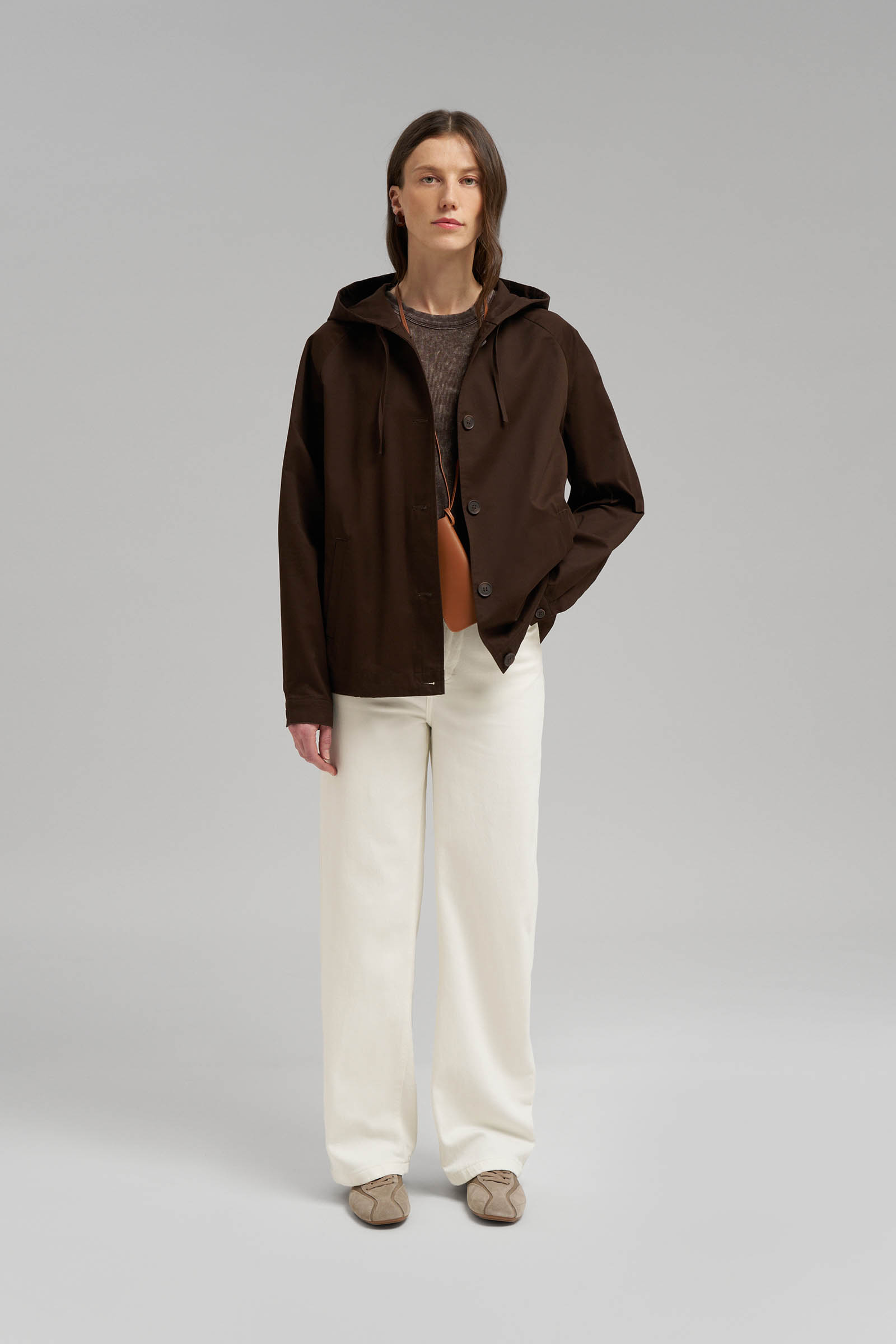 Ветровка женская Finn Flare, коричневый, арт. FSG11045