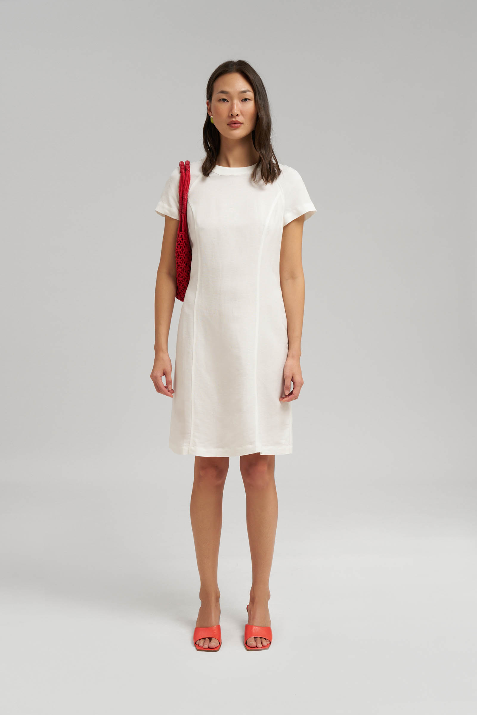 Платье мини Finn Flare, белый, арт. FSG110185