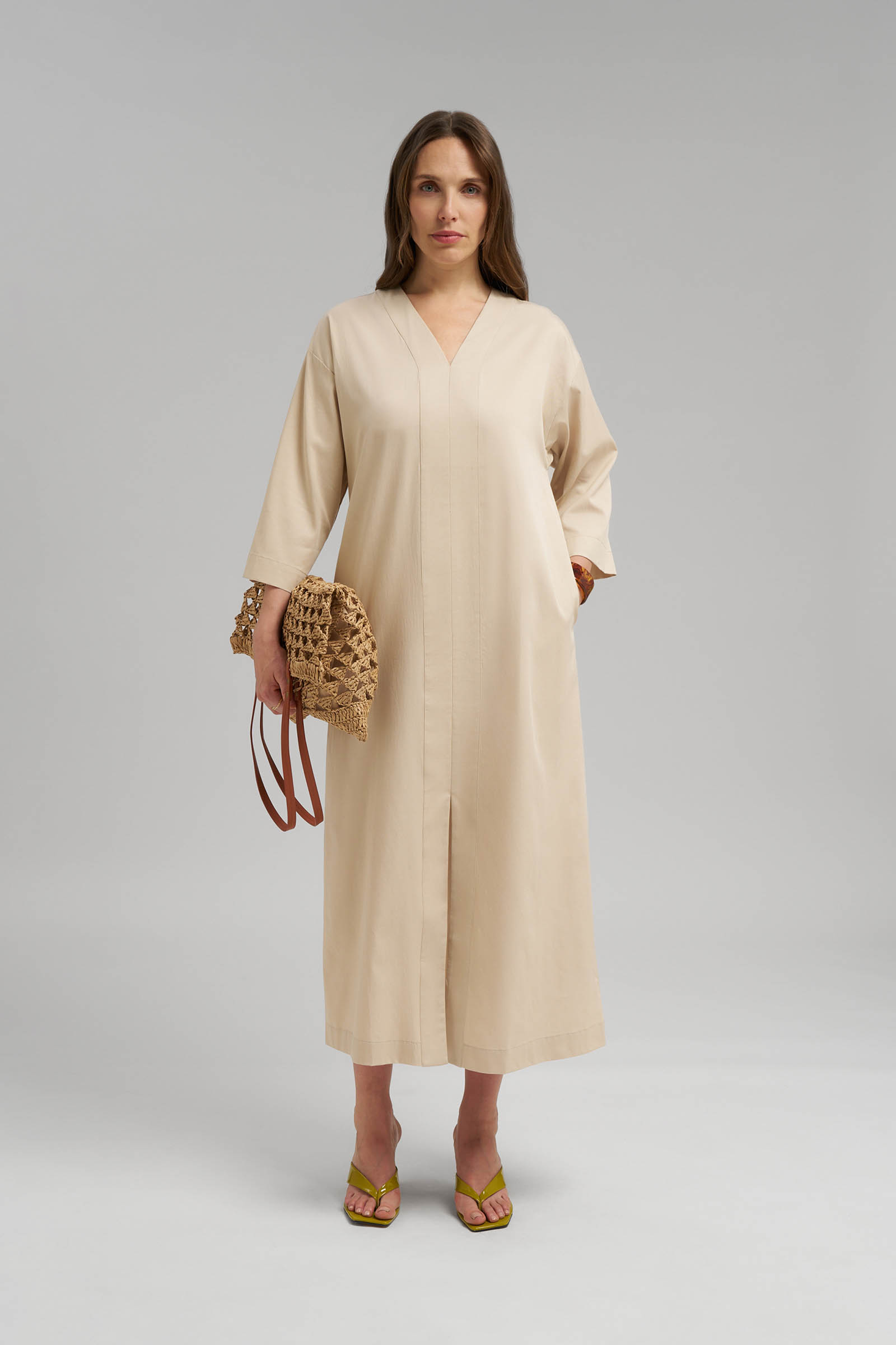 Платье Finn Flare женское, бежевый, арт. FSG110177