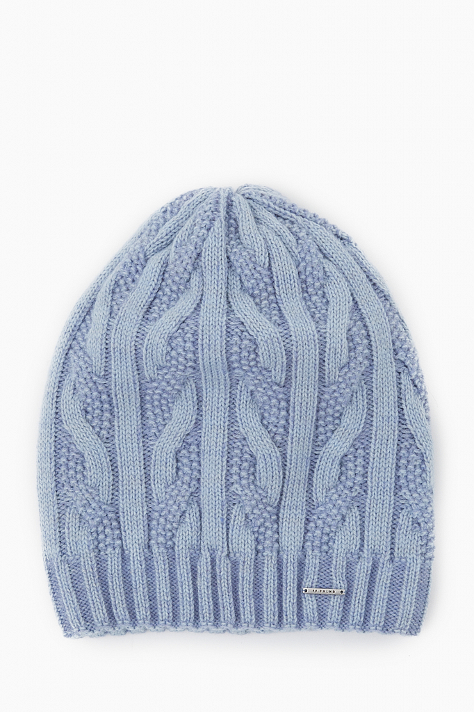 шапка женская Finn-Flare голубого цвета