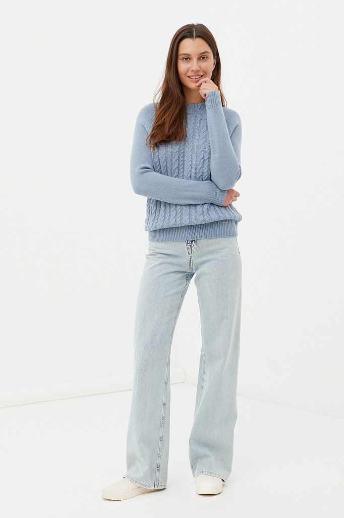 Трикотажный джемпер женский