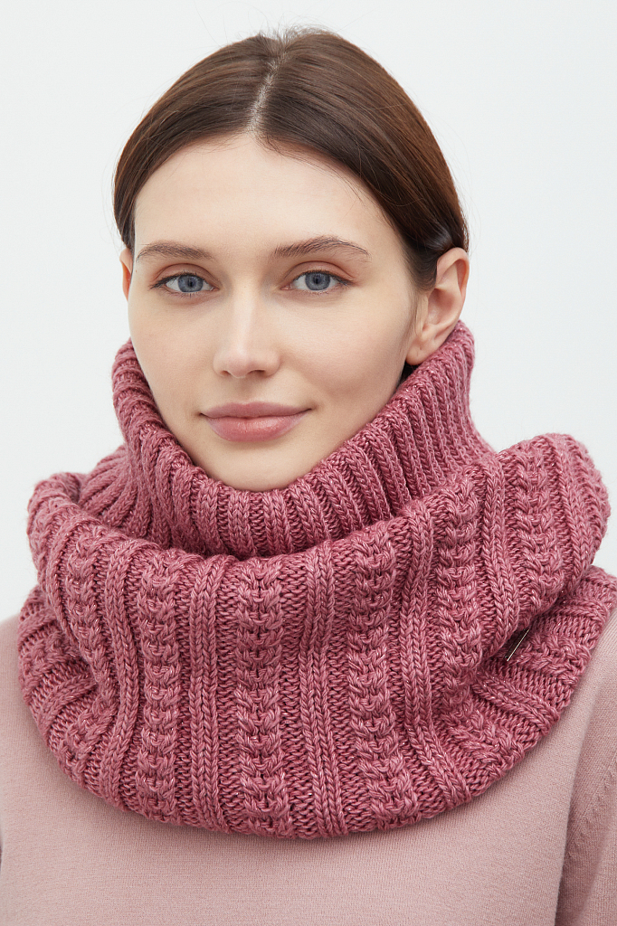 шарф женский Finn-Flare темно-розового цвета
