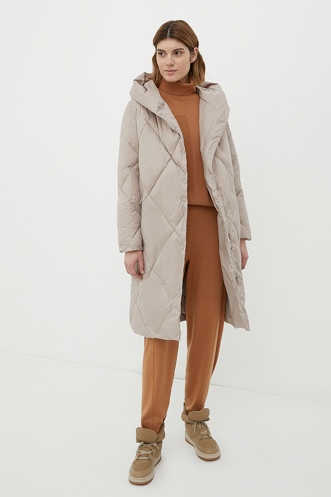 Утепленное пальто  женское