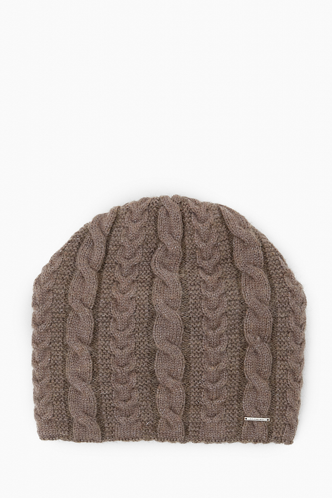 шапка женская Finn-Flare светло-коричневого цвета