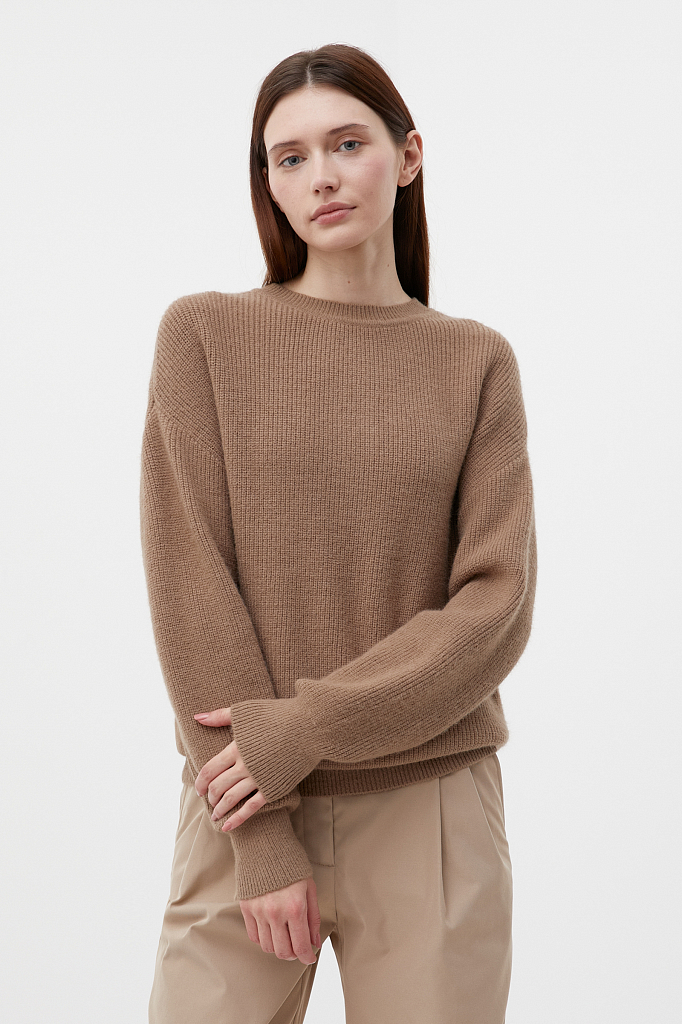 

Трикотажный джемпер oversize силуэта Finn-Flare, Трикотажный джемпер oversize силуэта