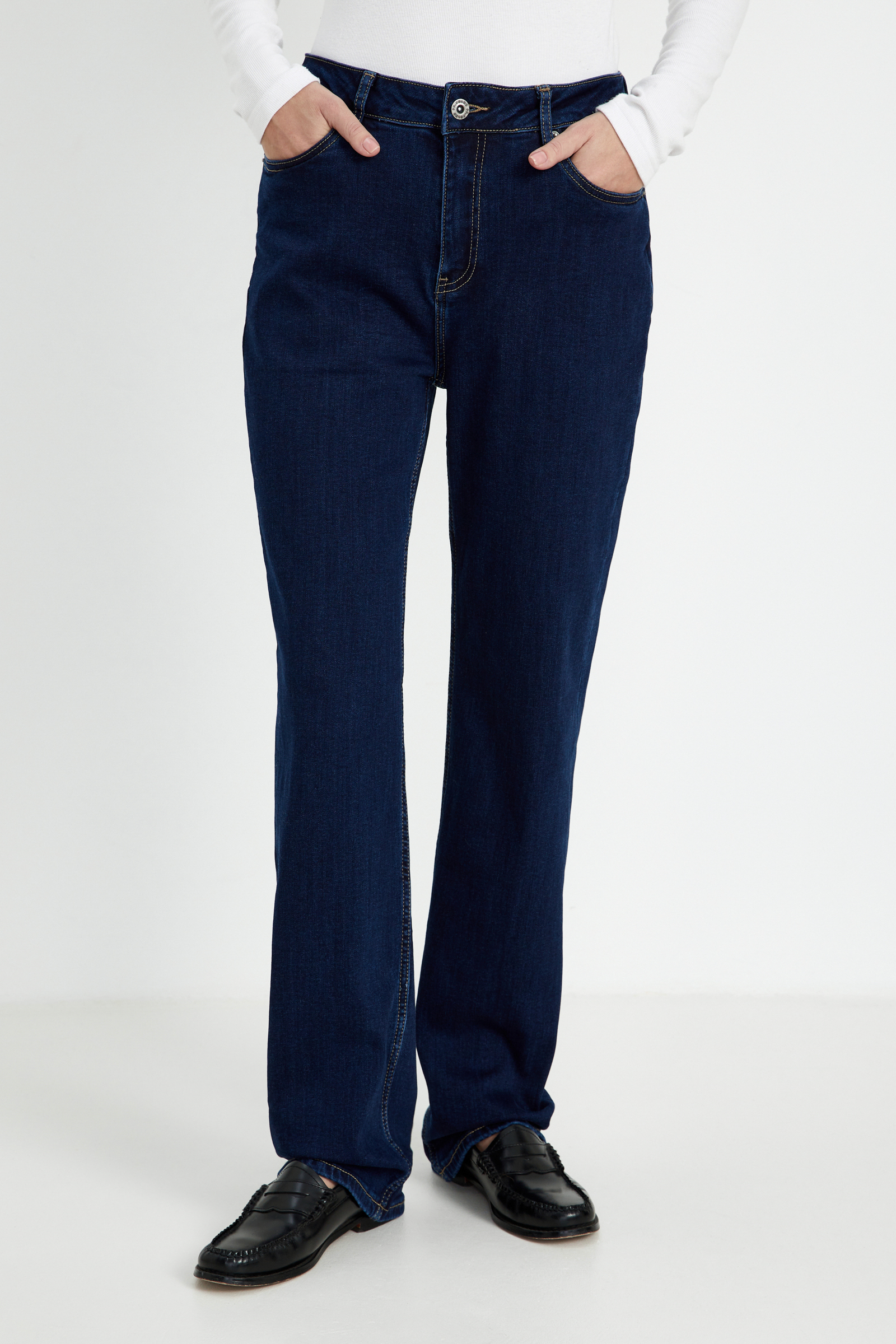 Утепленные джинсы straight fit женские, цвет Синий (арт: FWD15000 ...