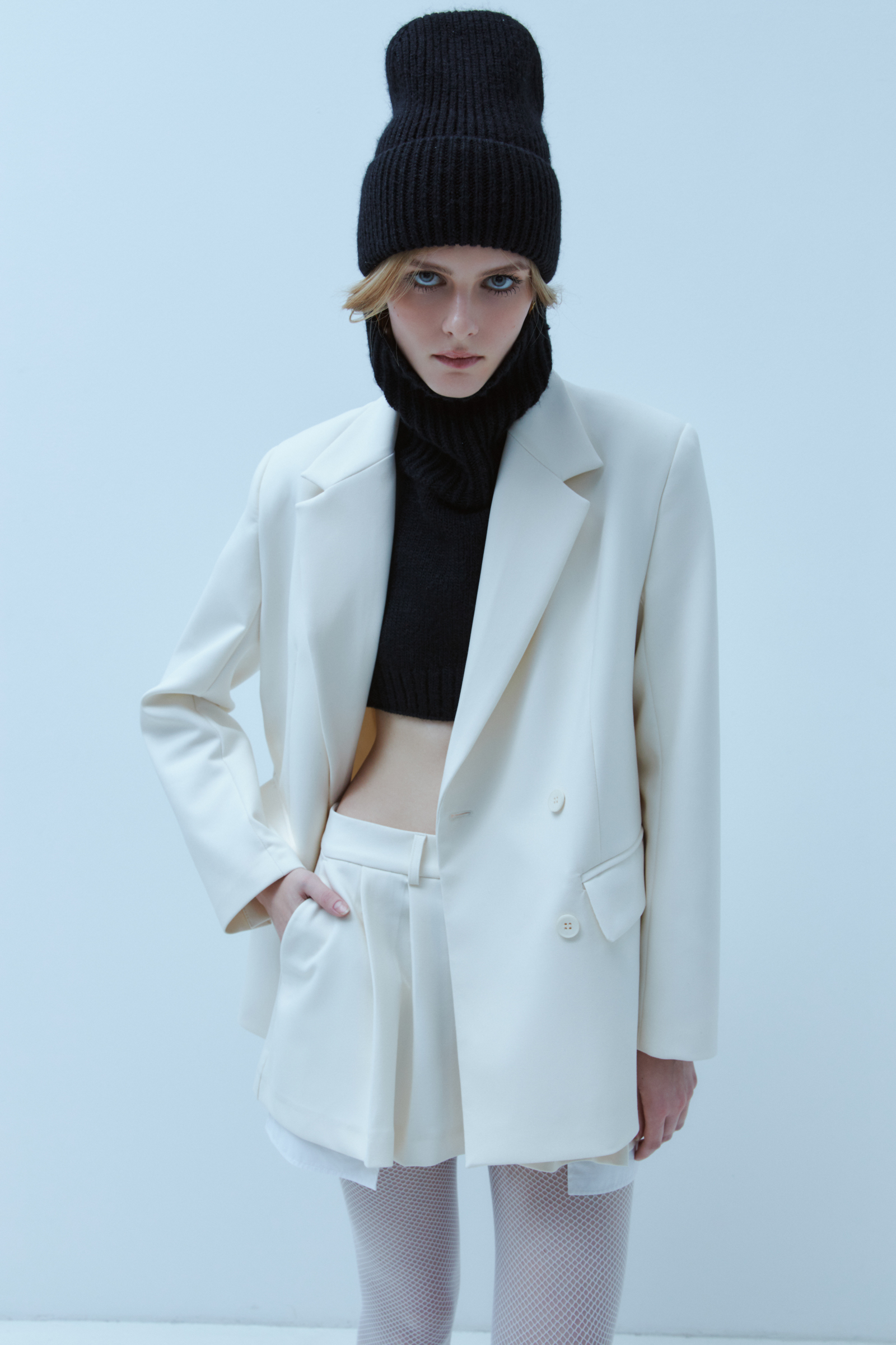 Шарф-манишка с добавлением шерсти из капсулы Карины Нигай