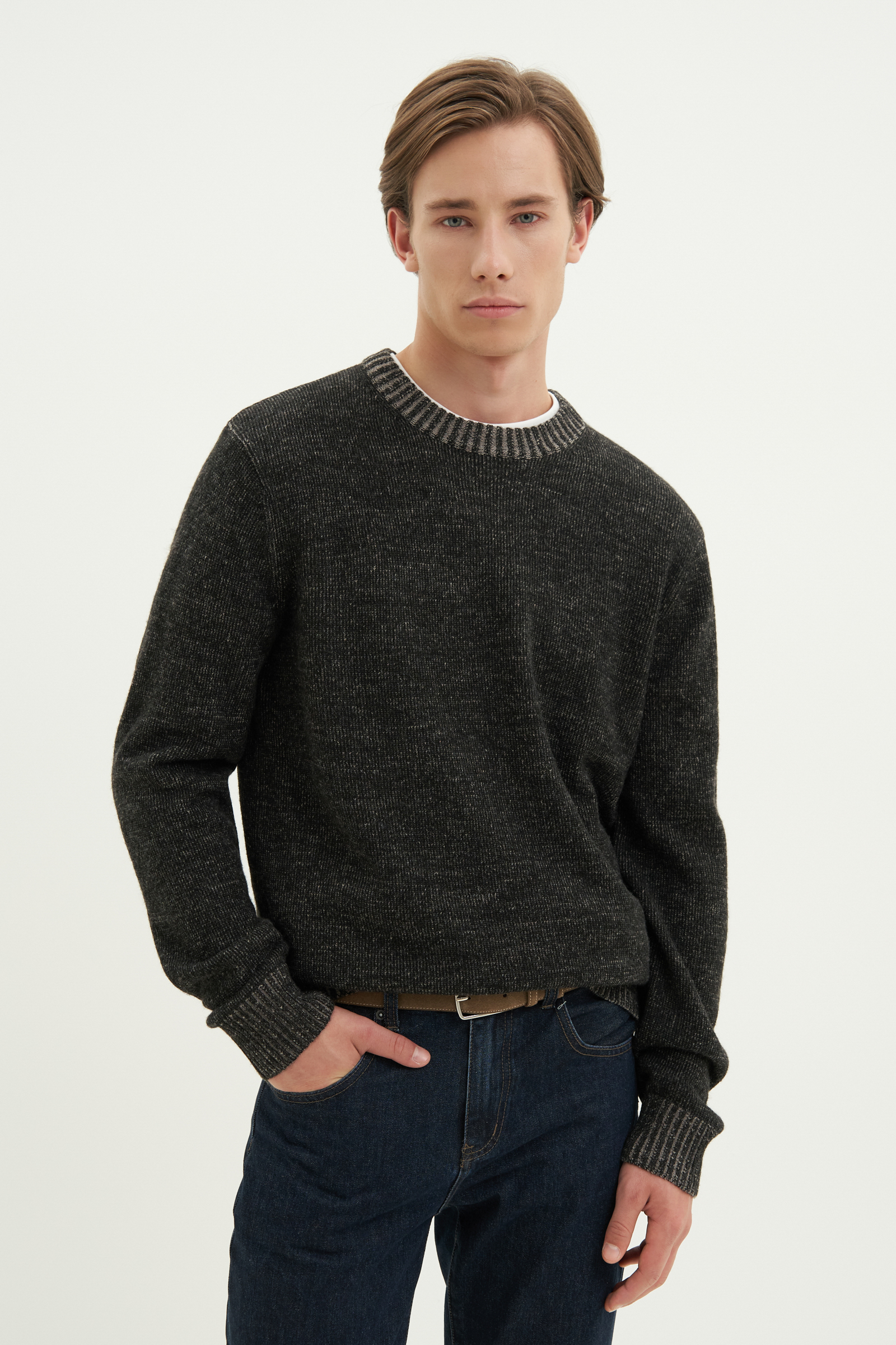 

Джемпер с шерстью, 200 mc black, Джемпер с шерстью